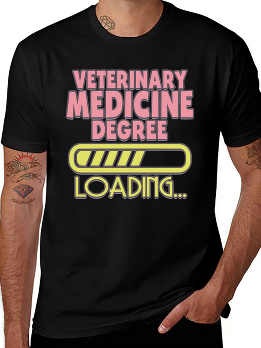 Veterinary Medicine Degree Loading Funny T-Shirt