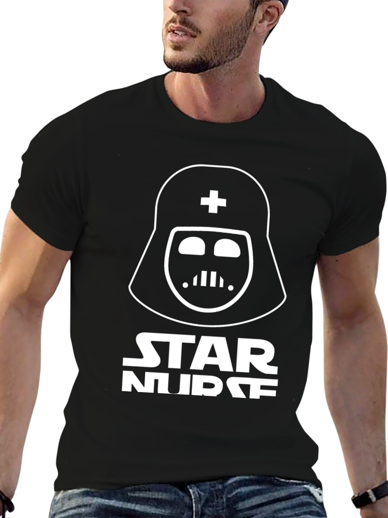Star Nurse T-Shirt Darth Vader Design