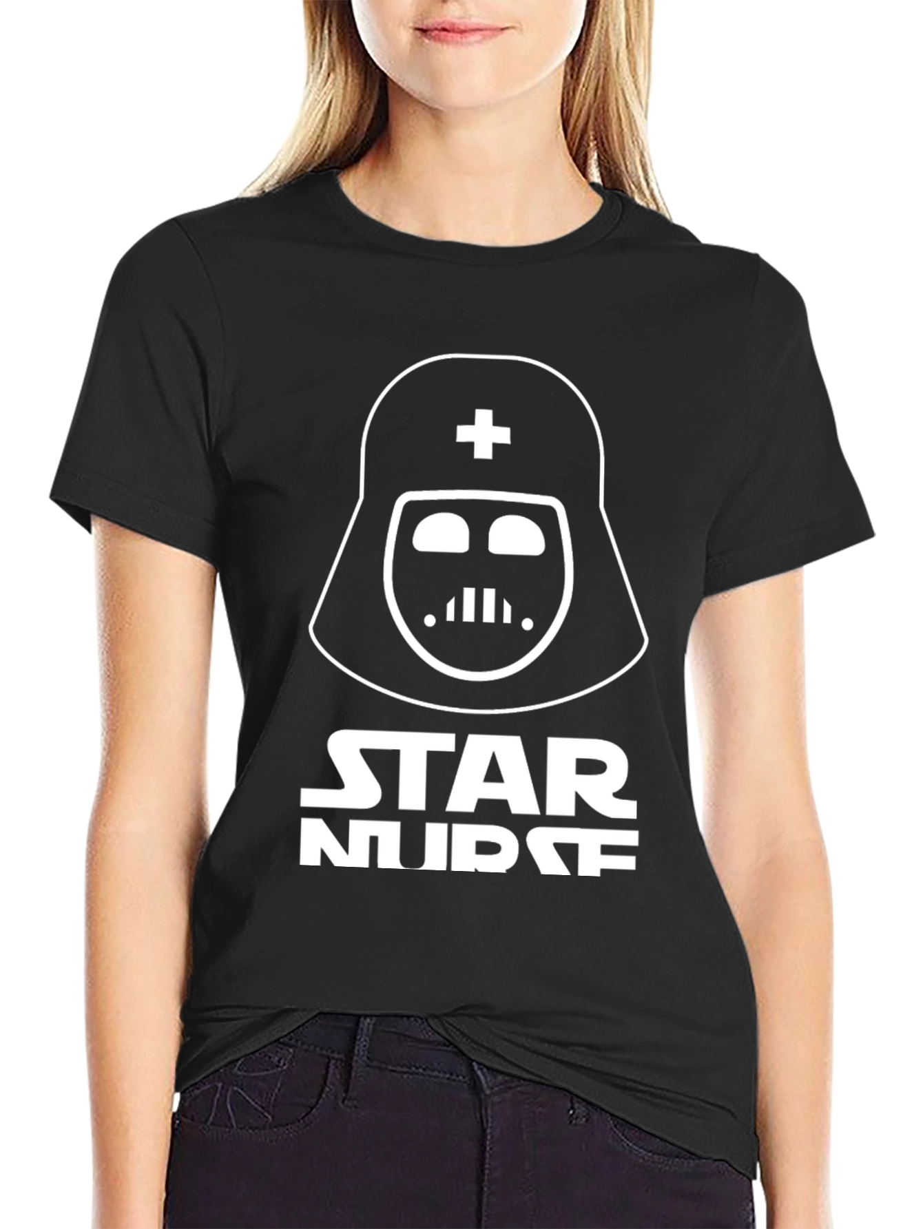 Star Nurse T-Shirt Darth Vader Design