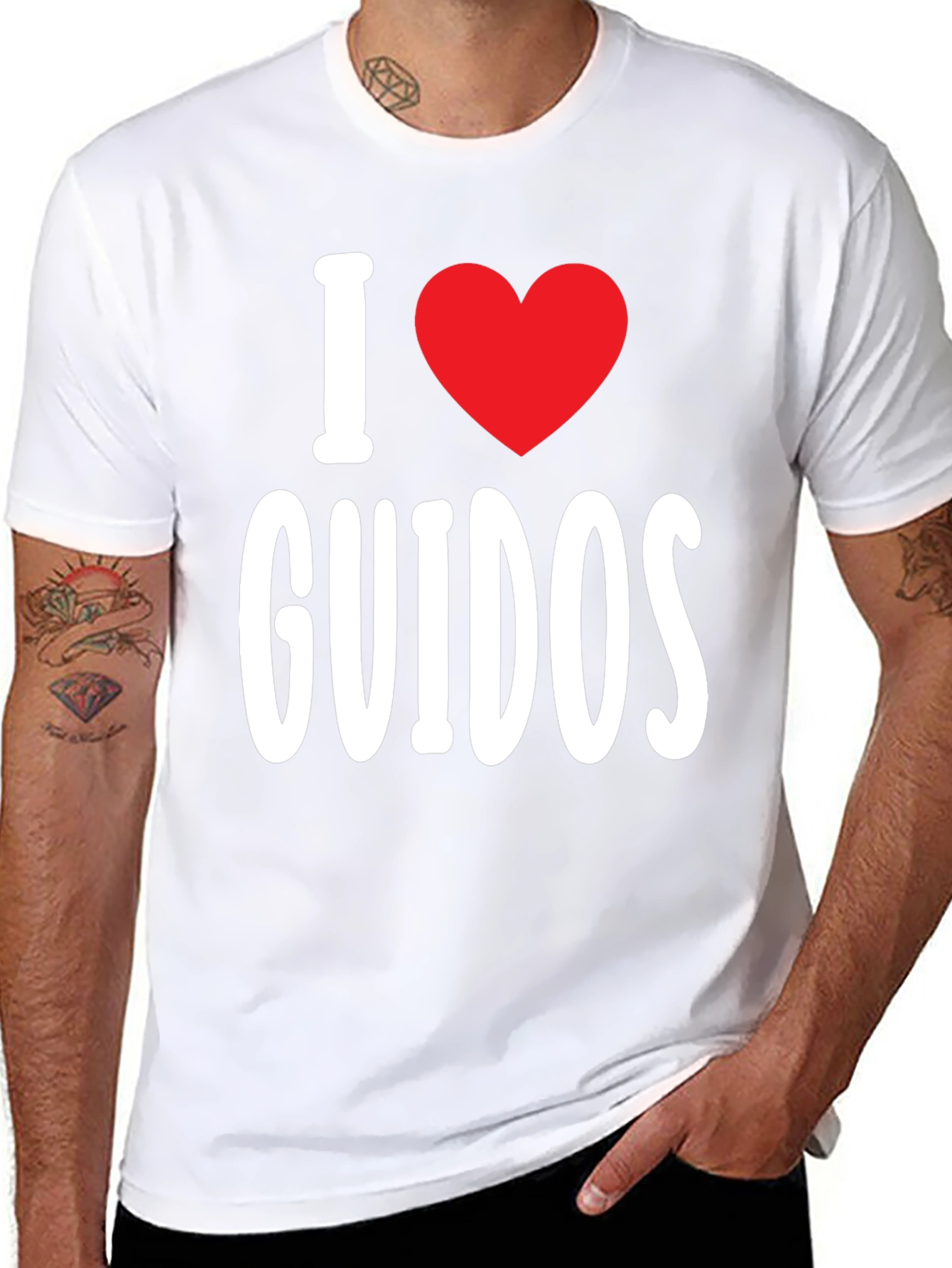 I Heart GUIDOS T-Shirt - Novelty Graphic Tee
