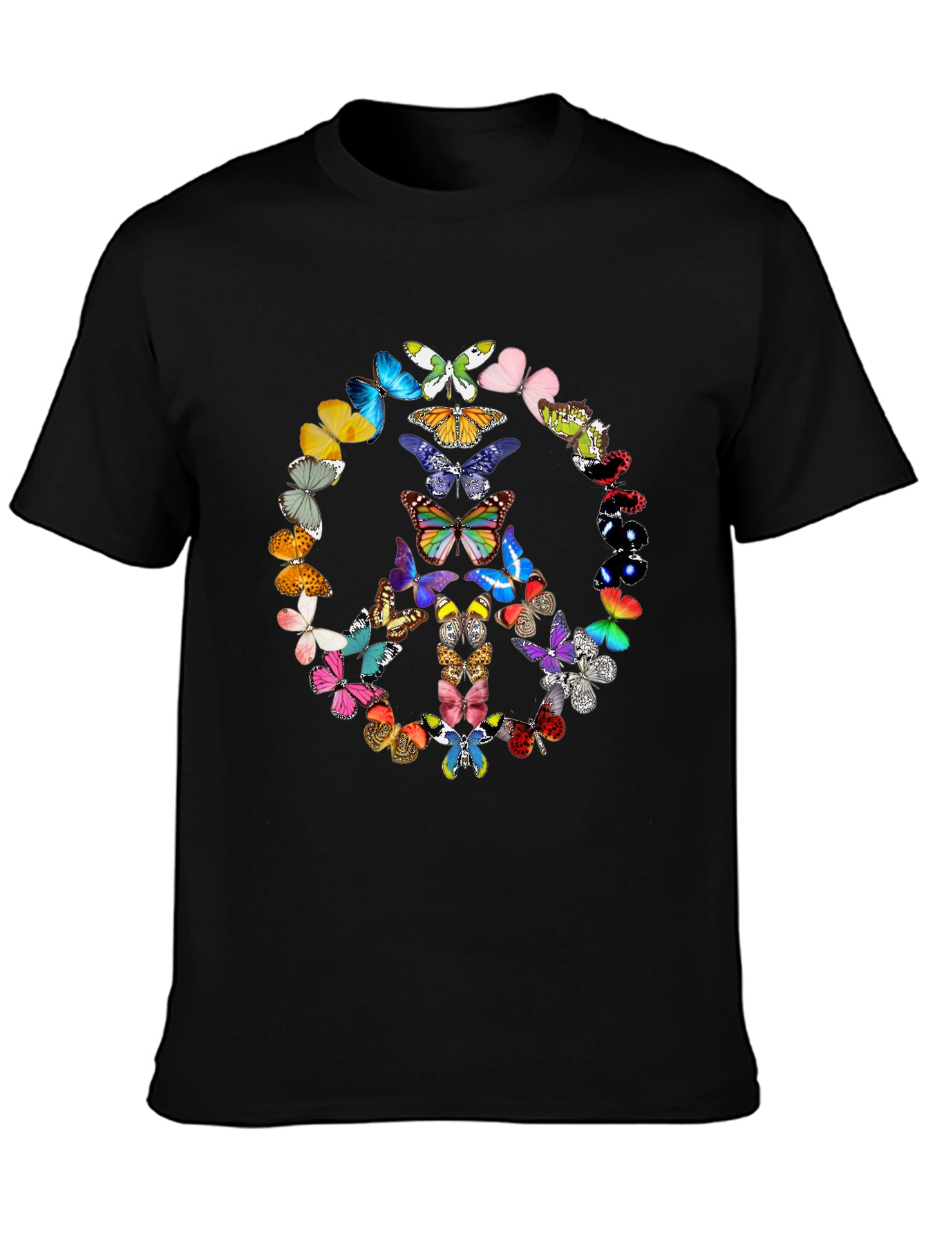 Butterfly Peace Sign Graphic Tee