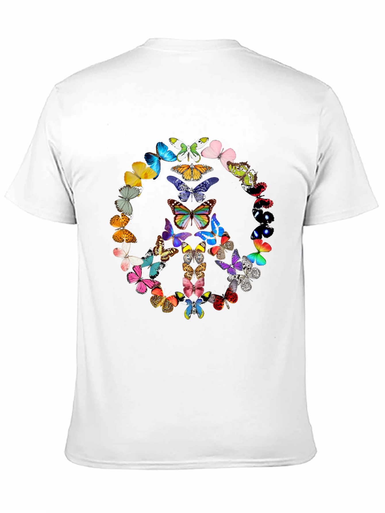 Butterfly Peace Sign Graphic Tee