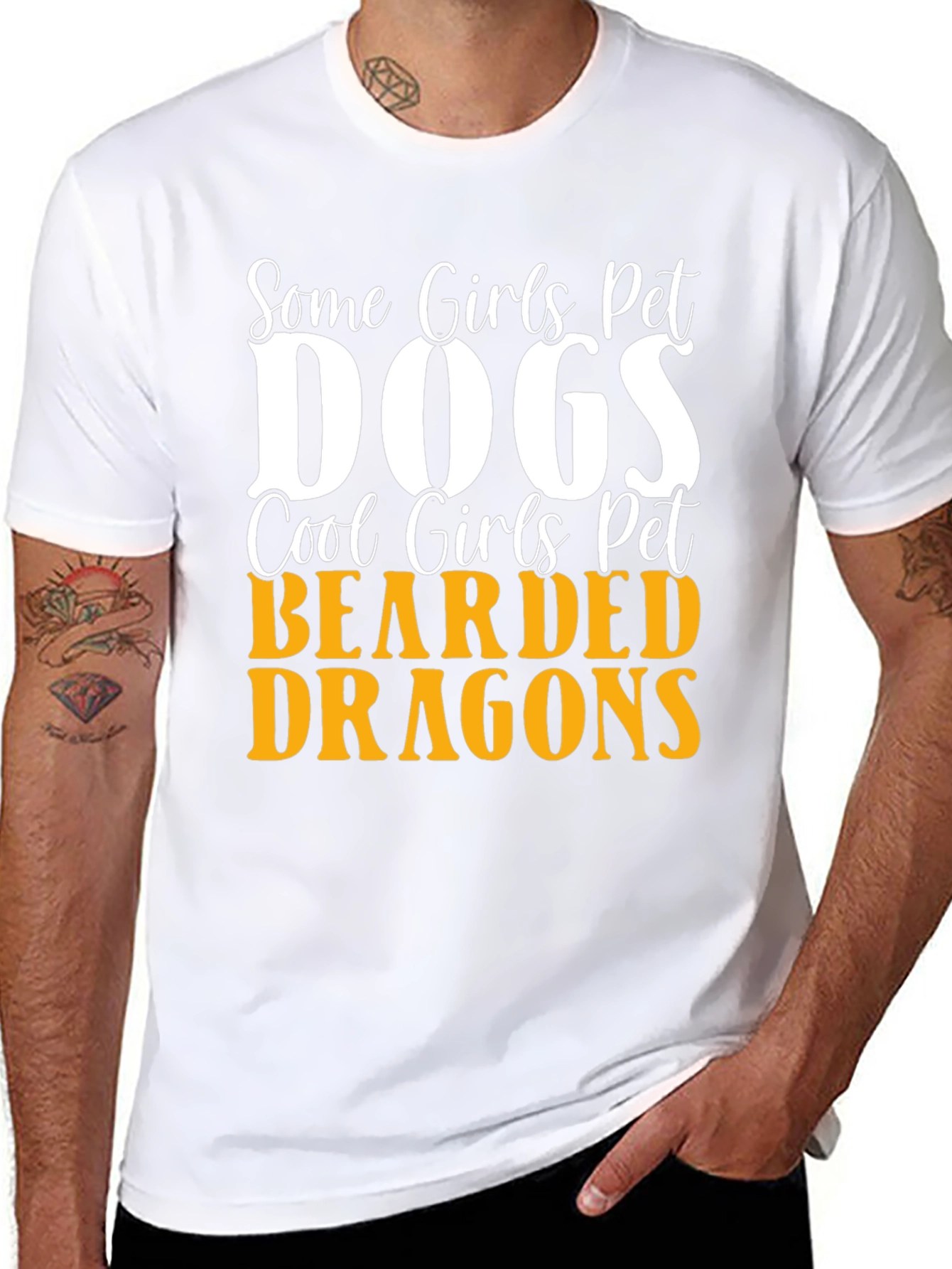Cool Girls Pet Bearded Dragons Graphic Tee