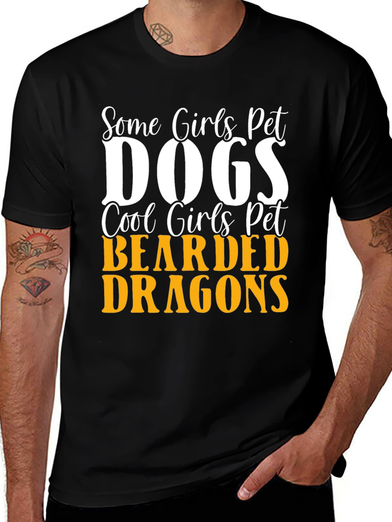 Cool Girls Pet Bearded Dragons Graphic Tee