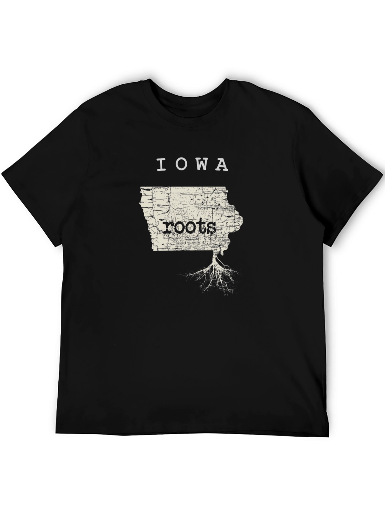 Iowa Roots Black Graphic T-Shirt