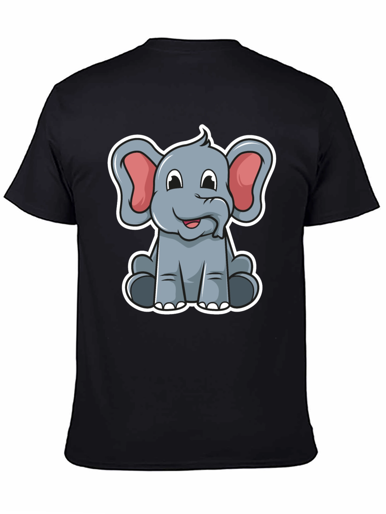 Cartoon Elephant Graphic T-Shirt - Cute Animal Design
