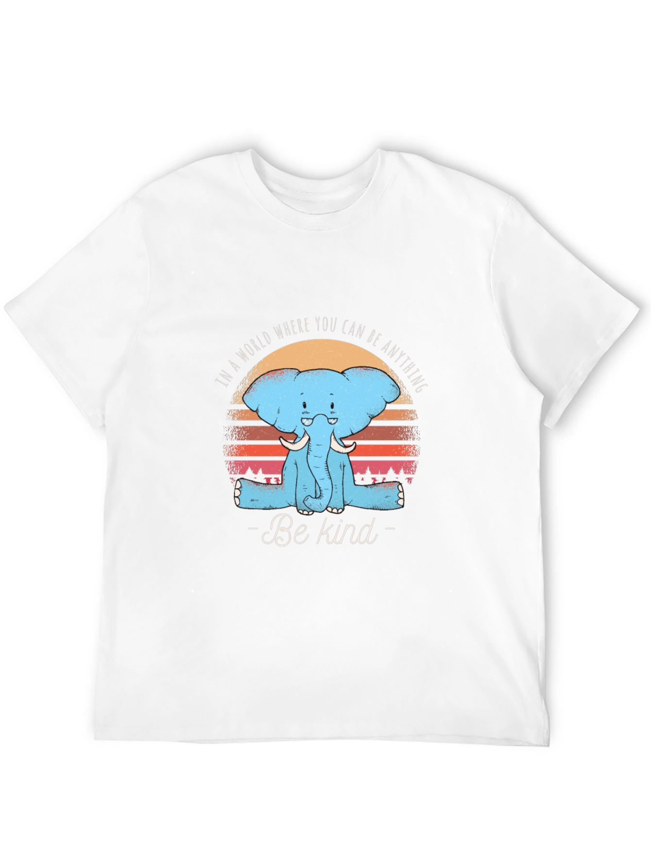 Be Kind Elephant T-Shirt - Soft Cotton Tee