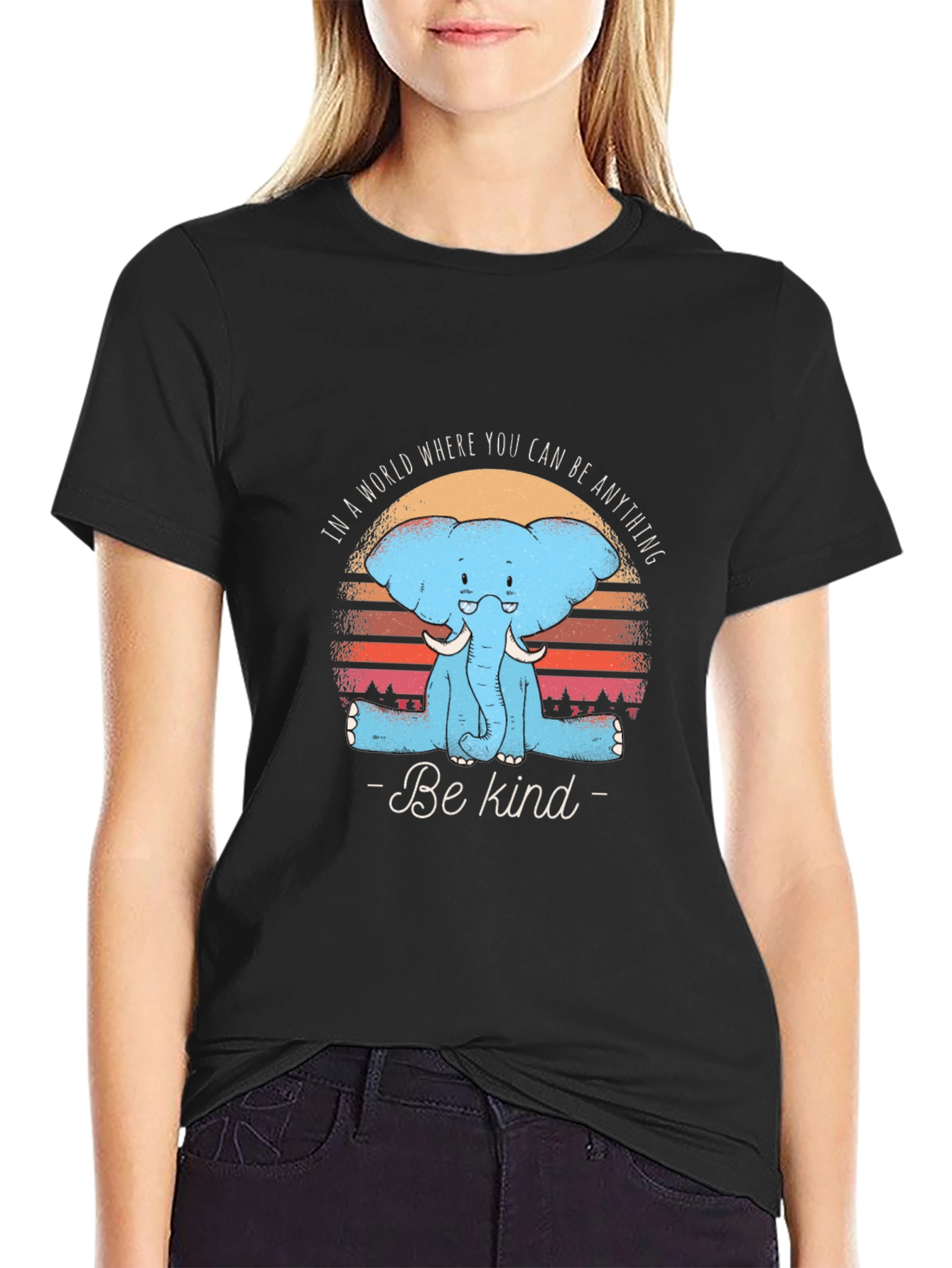 Be Kind Elephant T-Shirt - Soft Cotton Tee