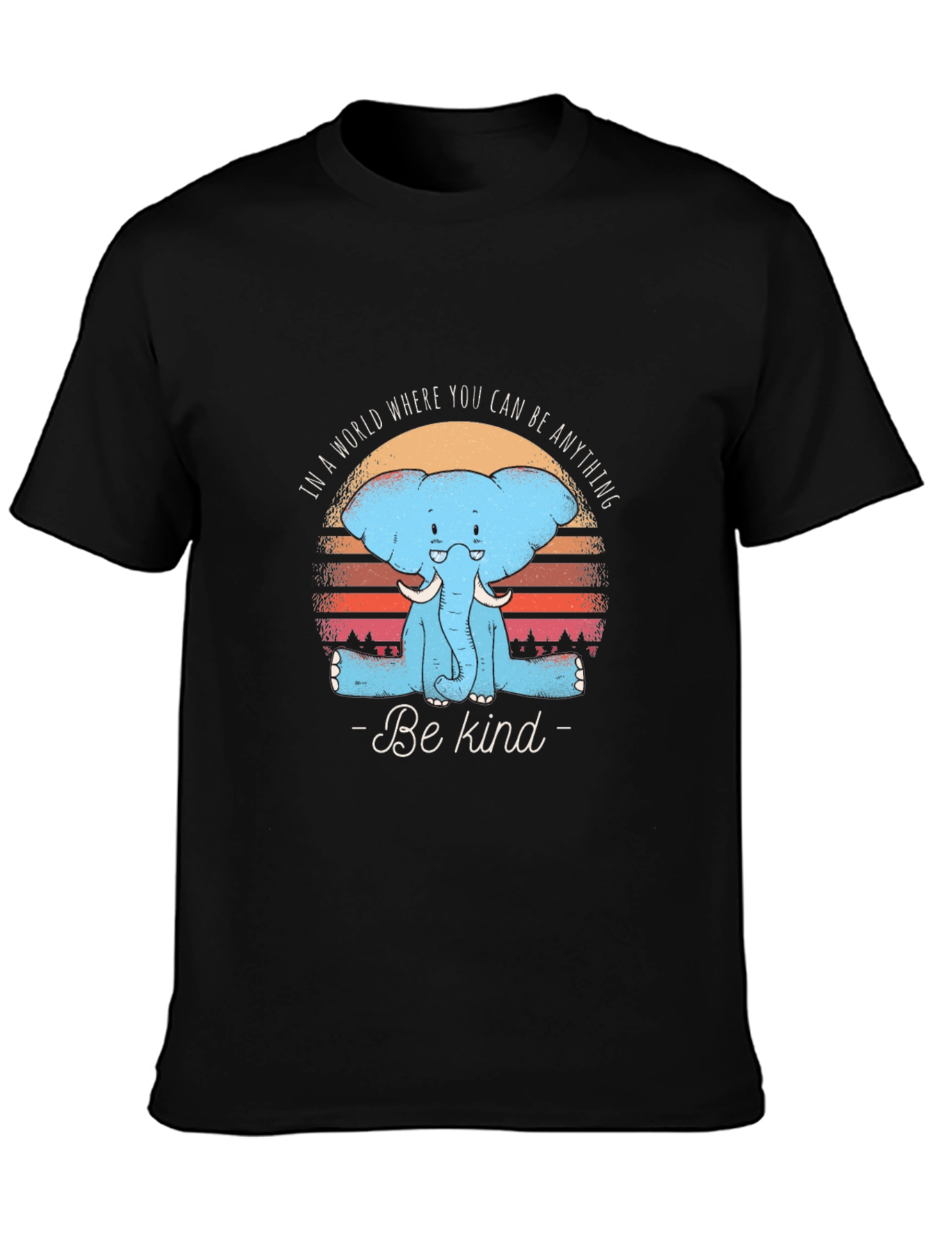 Be Kind Elephant T-Shirt - Soft Cotton Tee