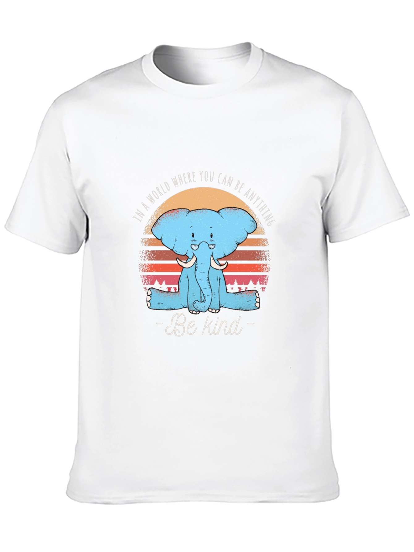 Be Kind Elephant T-Shirt - Soft Cotton Tee
