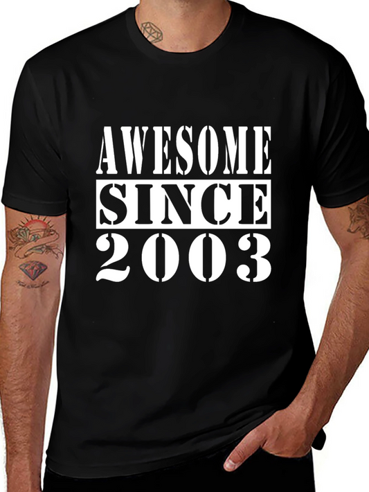 Awesome Since 2003 Black T-Shirt