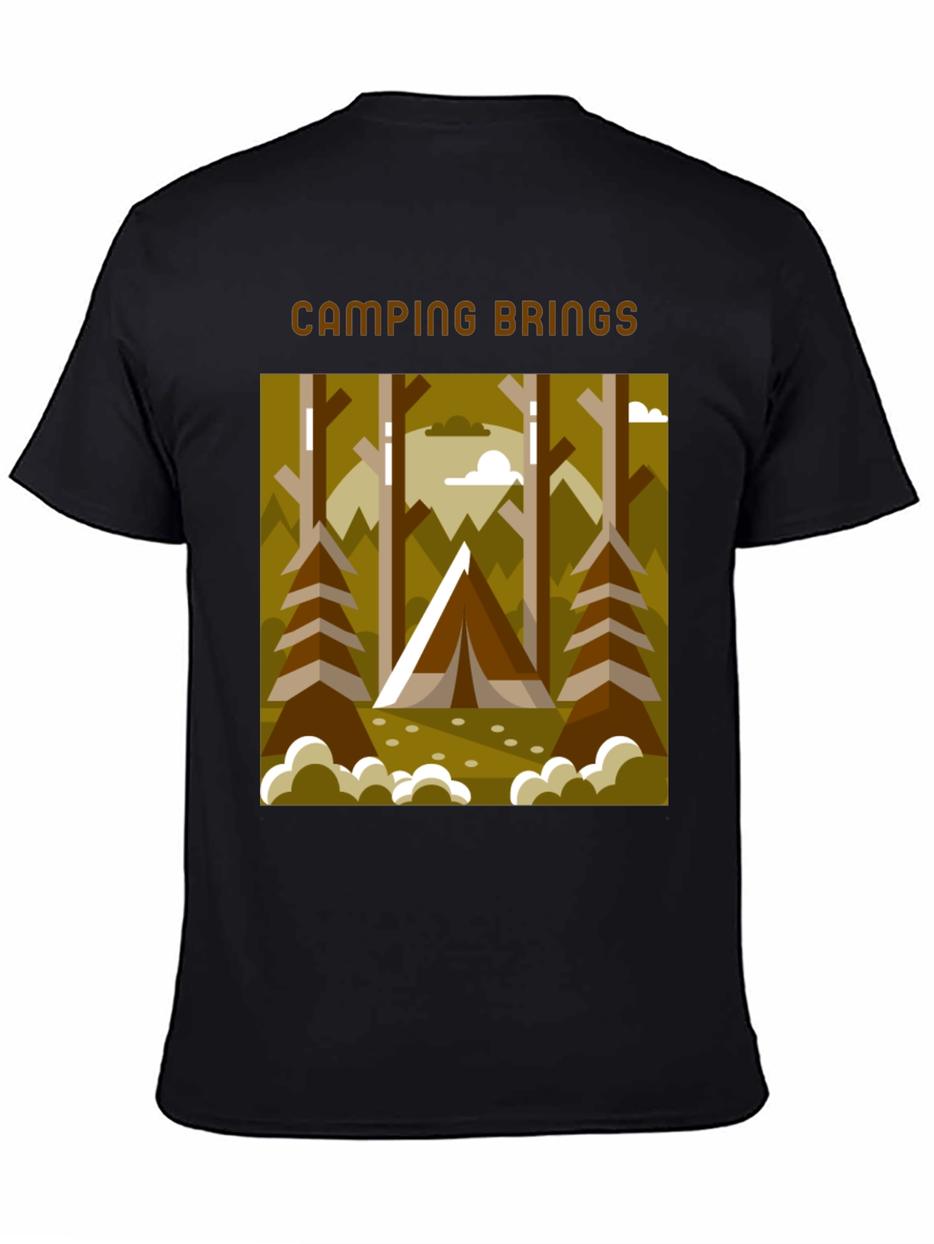 Camping Brings T-Shirt - Outdoors Graphic Tee