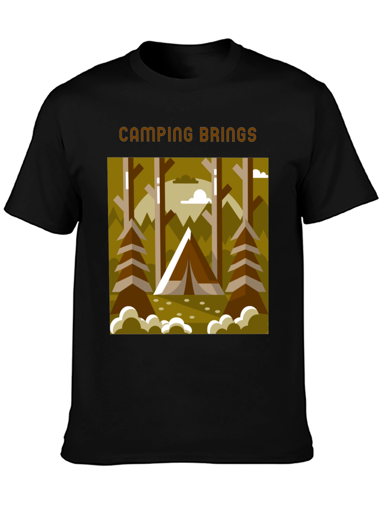 Camping Brings T-Shirt - Outdoors Graphic Tee