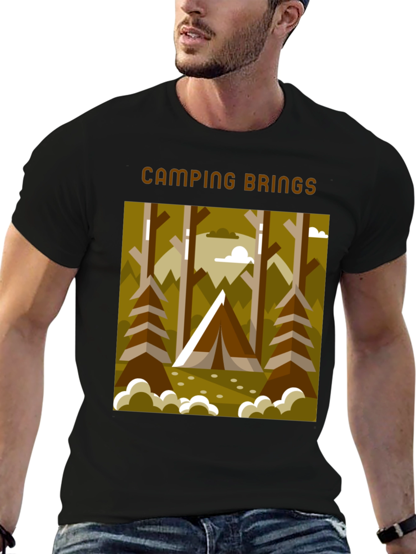 Camping Brings T-Shirt - Outdoors Graphic Tee