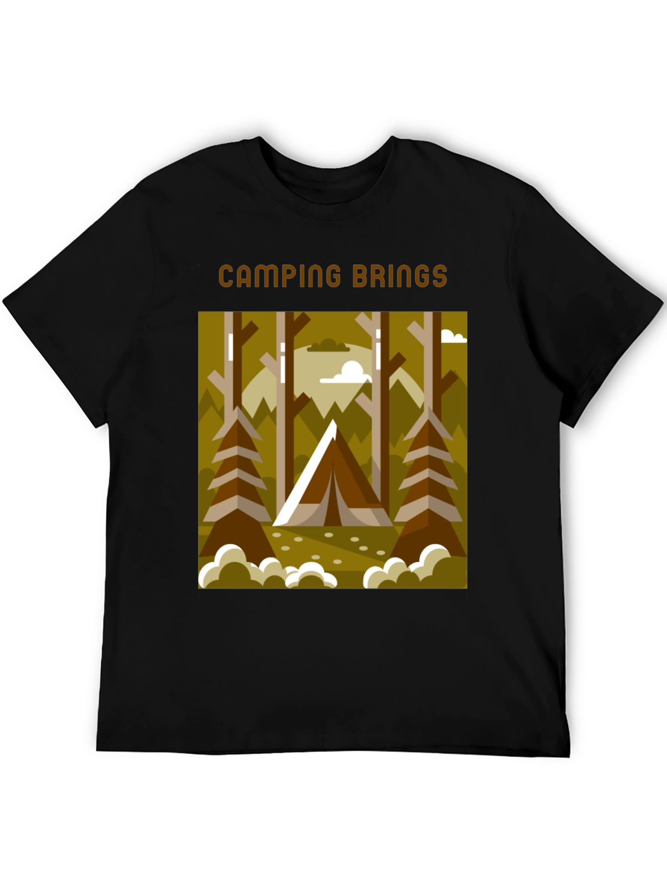 Camping Brings T-Shirt - Outdoors Graphic Tee