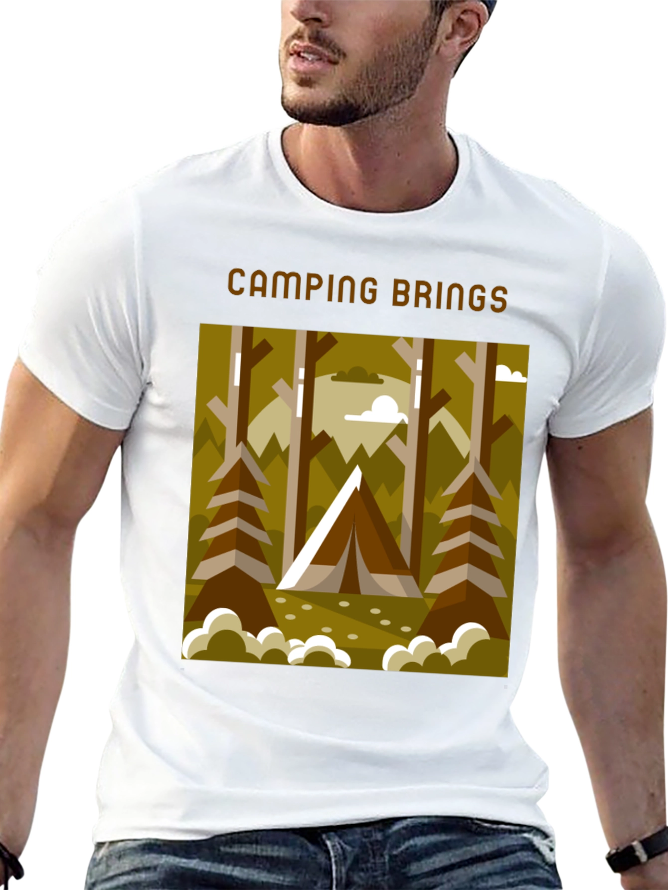 Camping Brings T-Shirt - Outdoors Graphic Tee