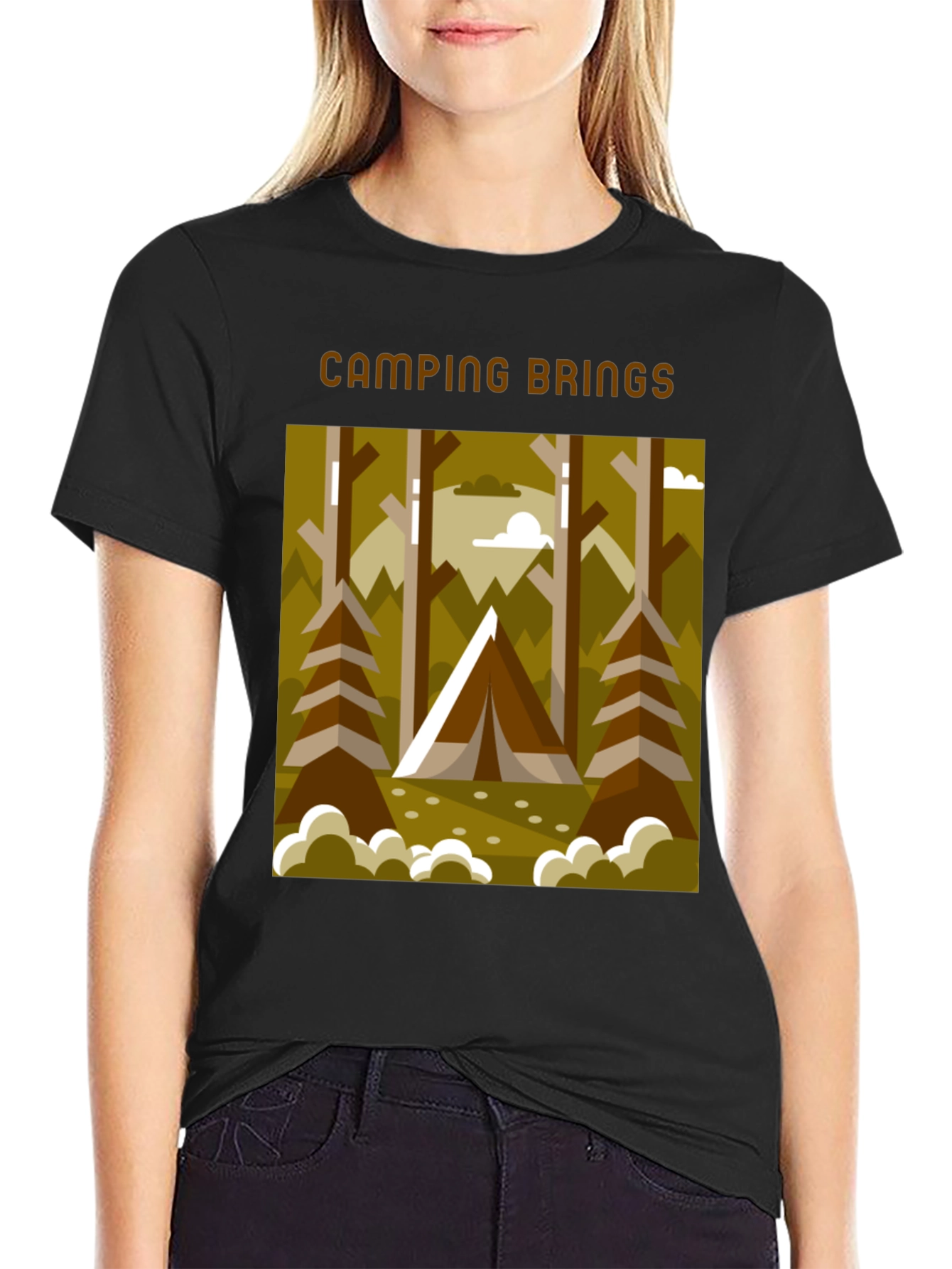 Camping Brings T-Shirt - Outdoors Graphic Tee
