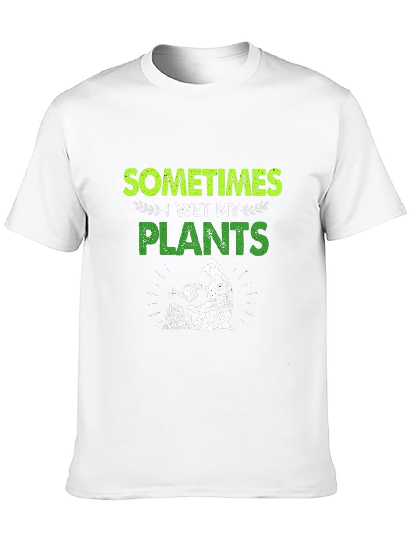Funny Gardener T-Shirt - I Wet My Plants Tee