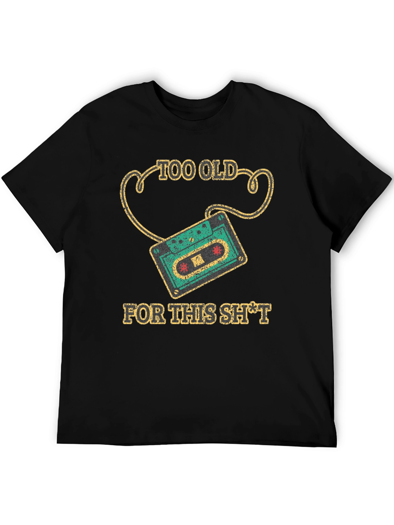 Too Old Cassette Tape Graphic Tee