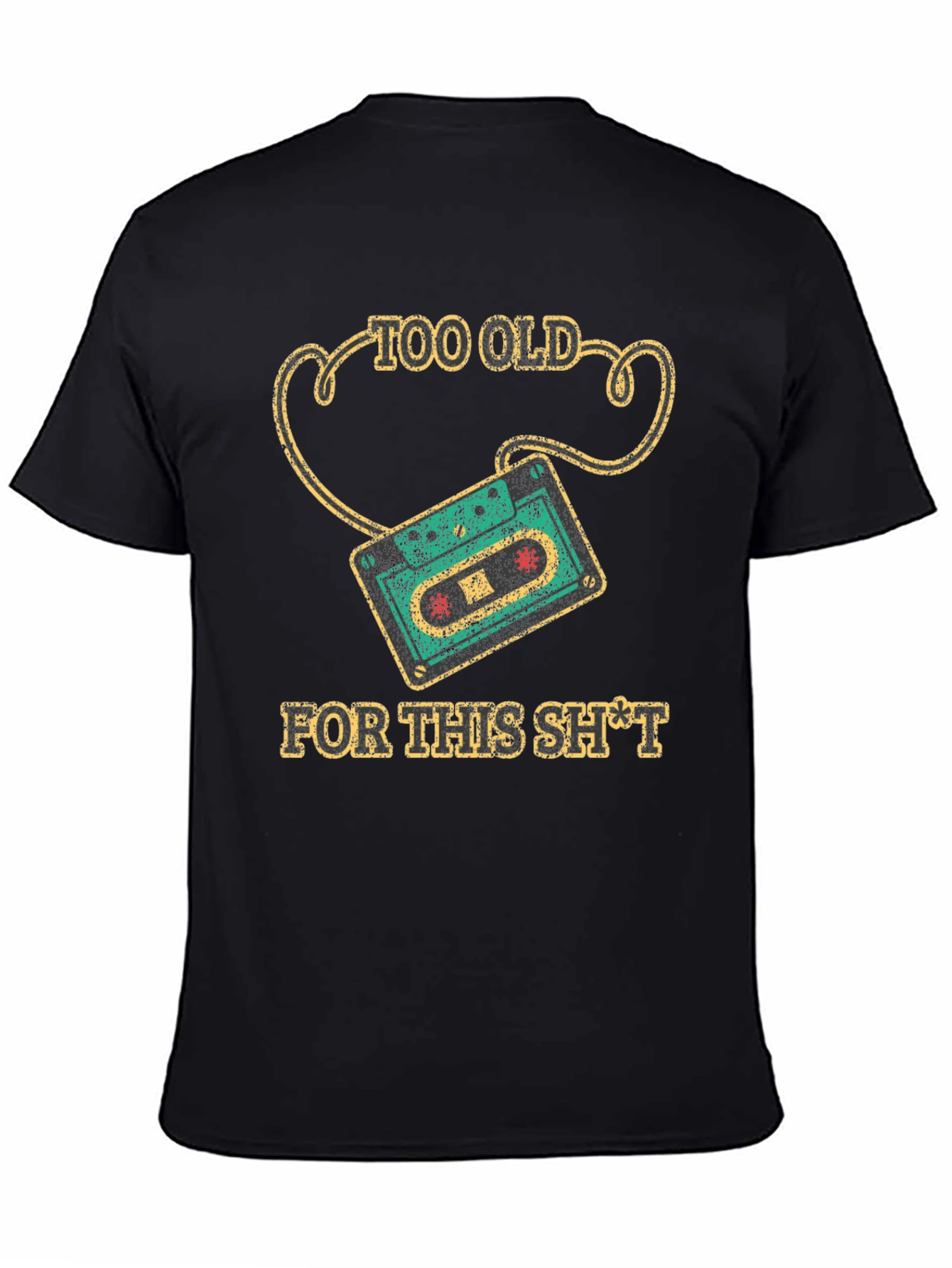 Too Old Cassette Tape Graphic Tee