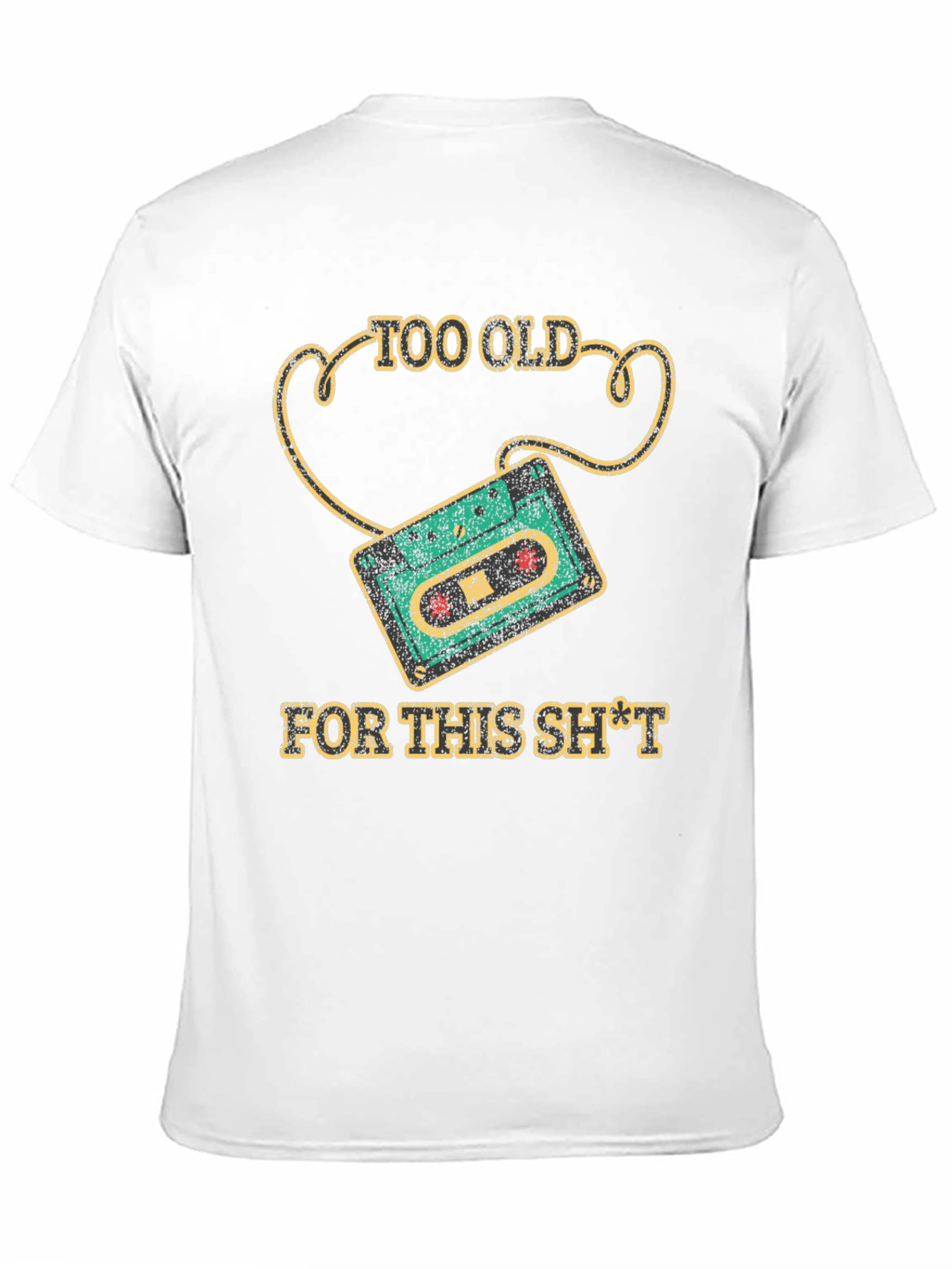 Too Old Cassette Tape Graphic Tee