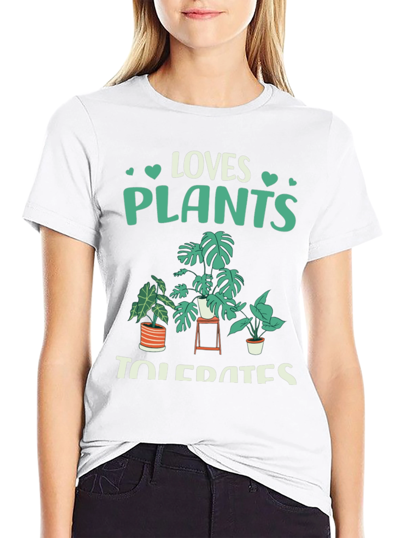 Loves Plants Tolerates People Graphic T-Shirt