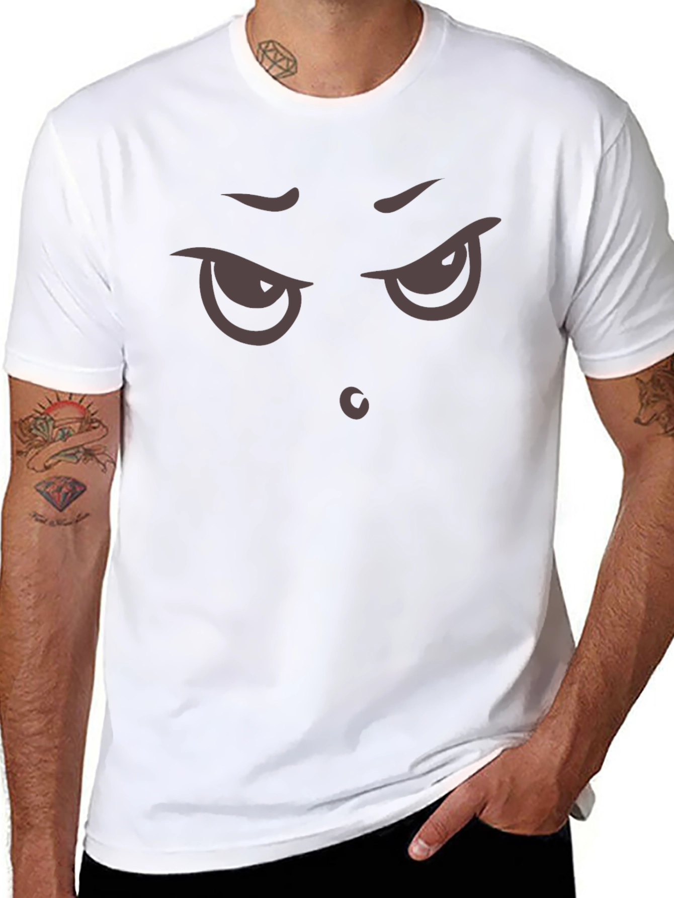Grumpy Face T-Shirt - Express Your Mood!