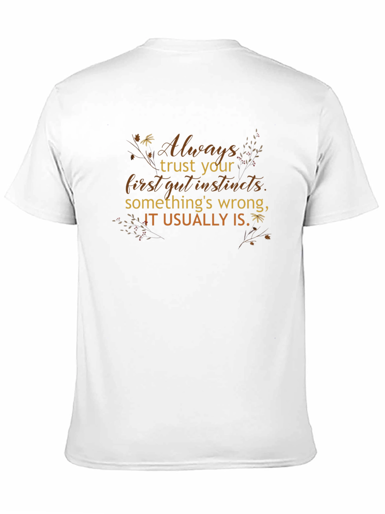 Trust Your Instincts Graphic Tee - Black