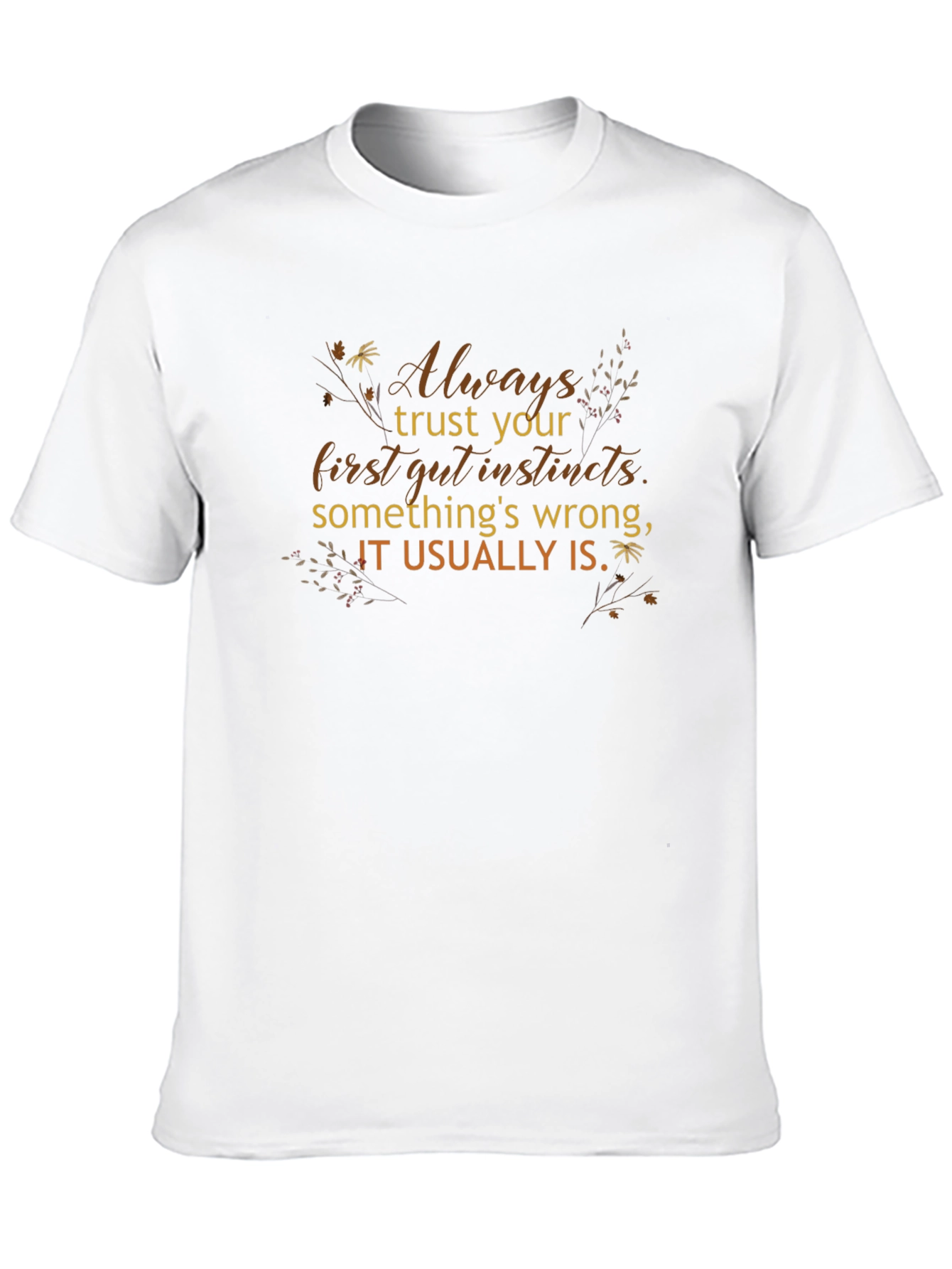 Trust Your Instincts Graphic Tee - Black