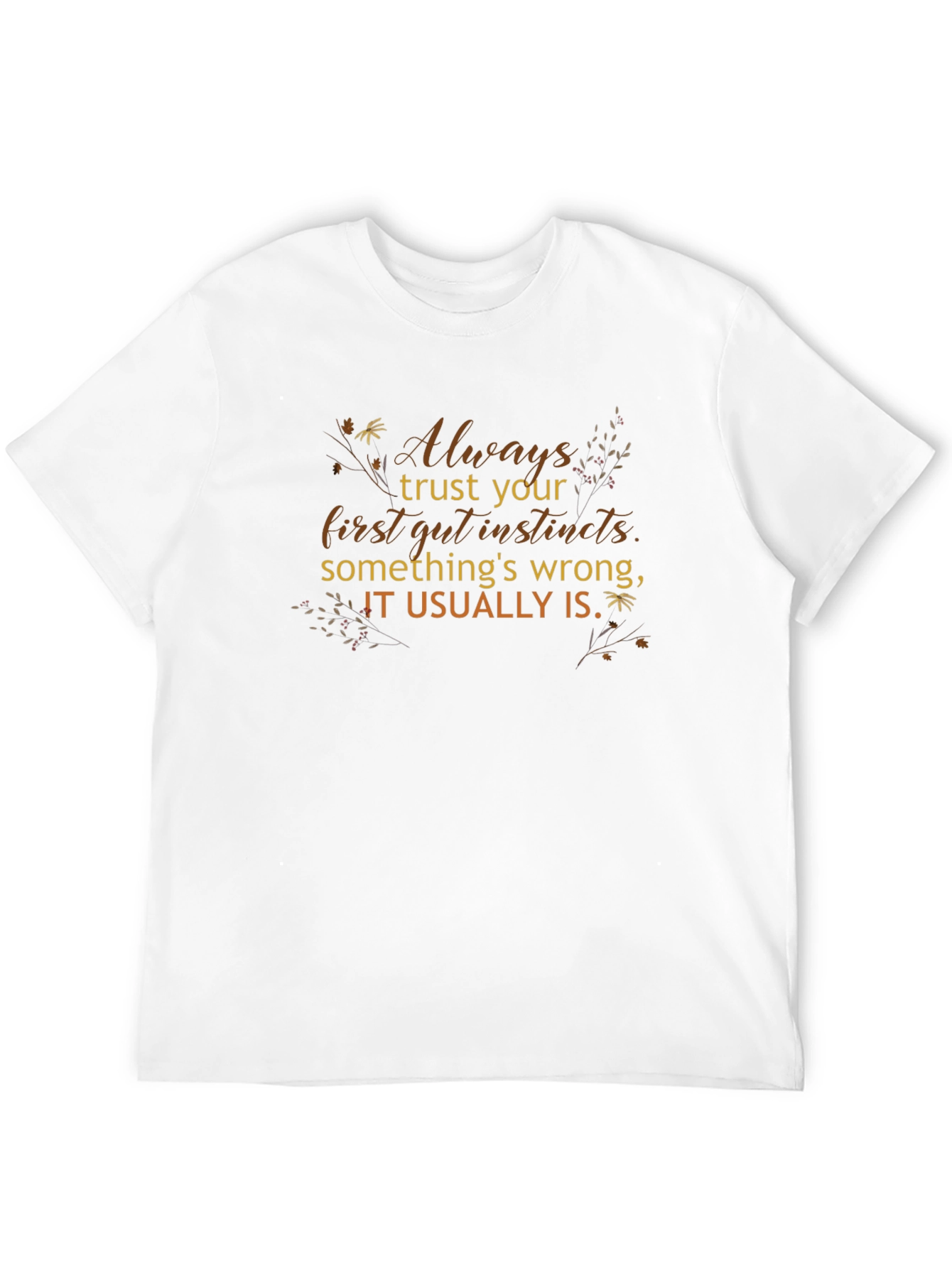 Trust Your Instincts Graphic Tee - Black