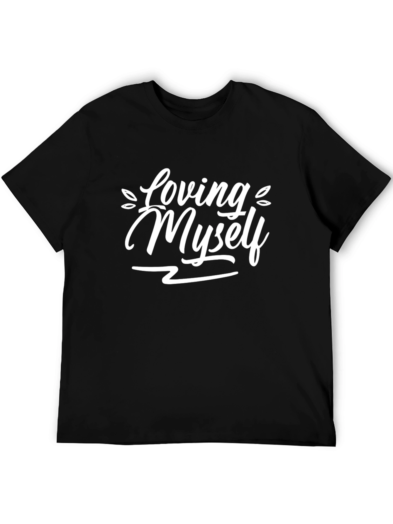 Loving Myself Graphic Tee - Black Comfort Fit