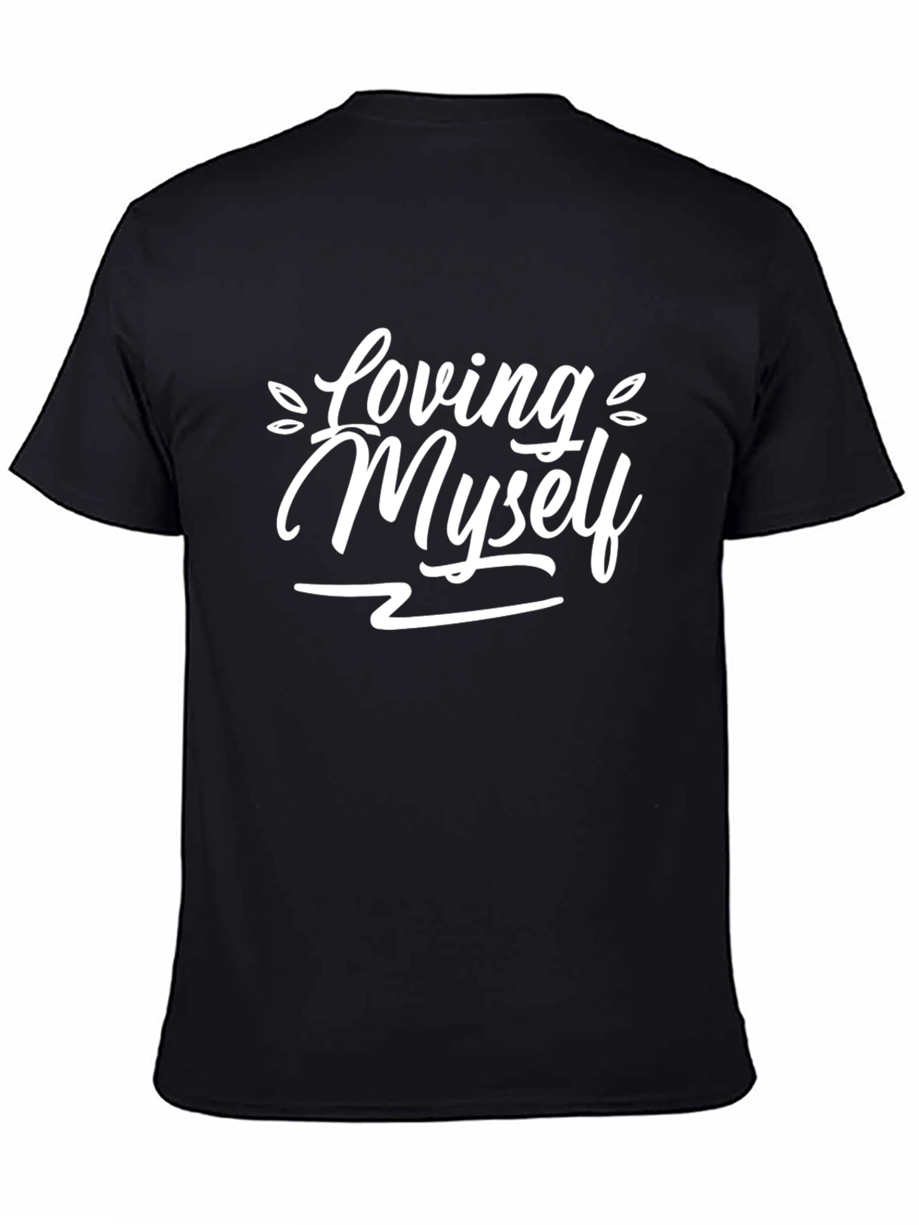 Loving Myself Graphic Tee - Black Comfort Fit