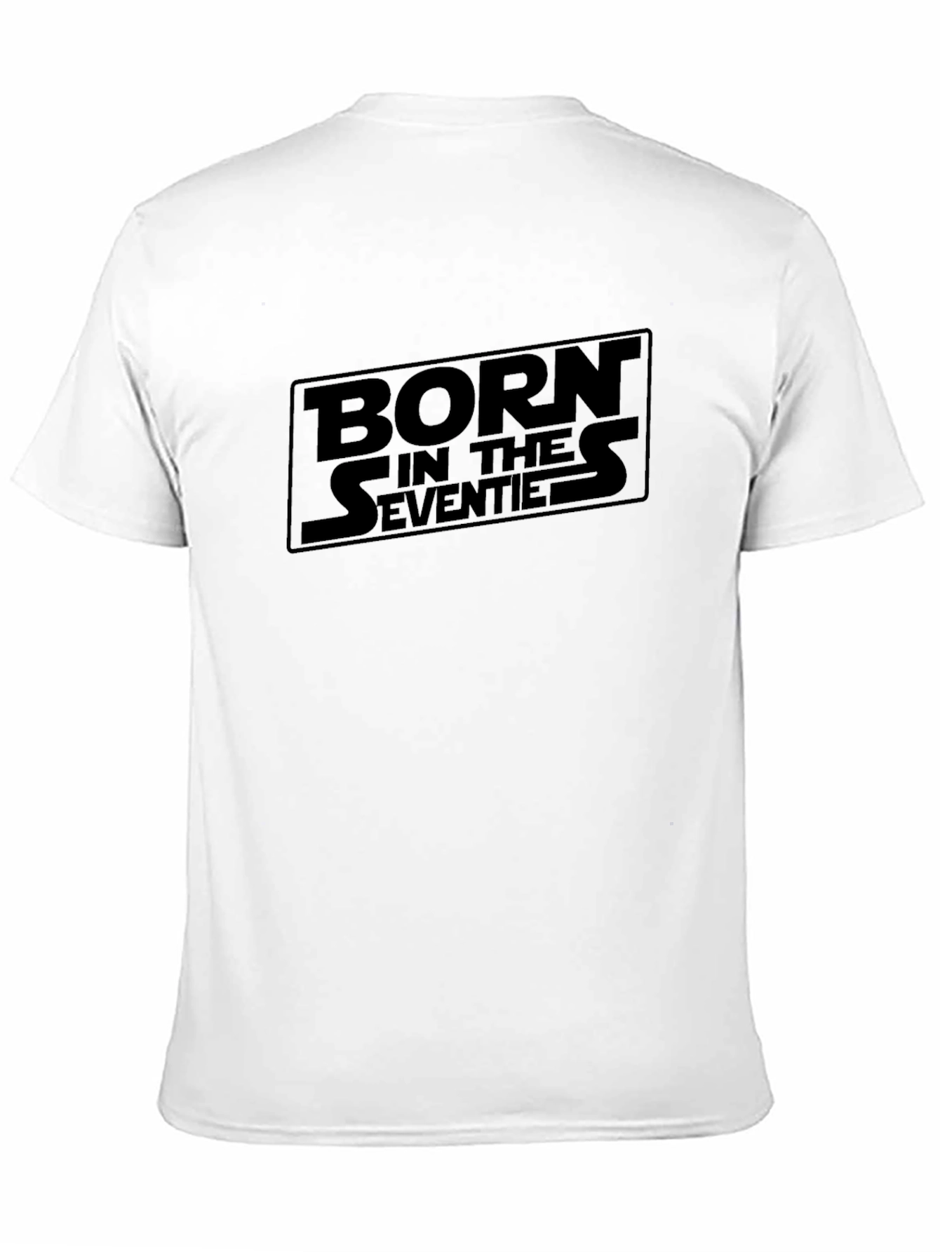Born in the Seventies Black Graphic Tee