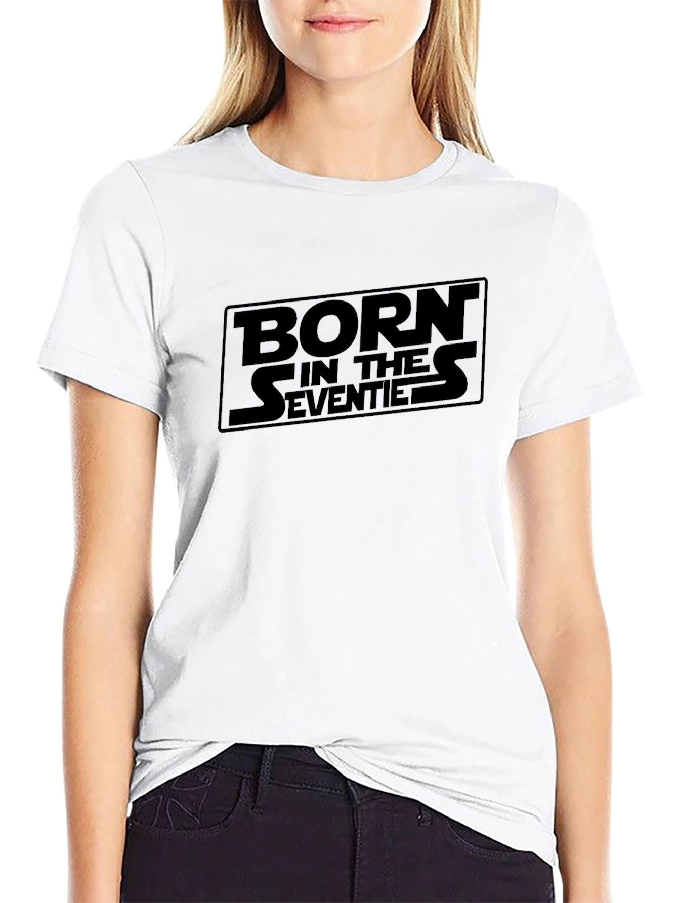 Born in the Seventies Black Graphic Tee
