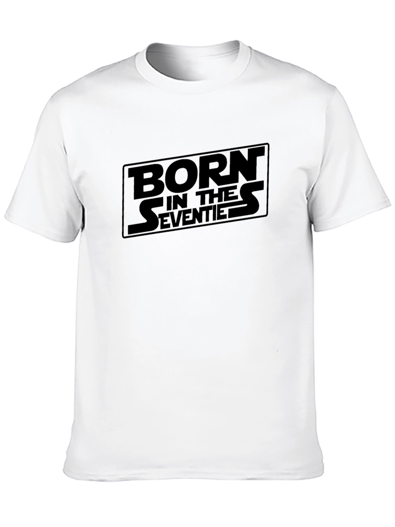 Born in the Seventies Black Graphic Tee