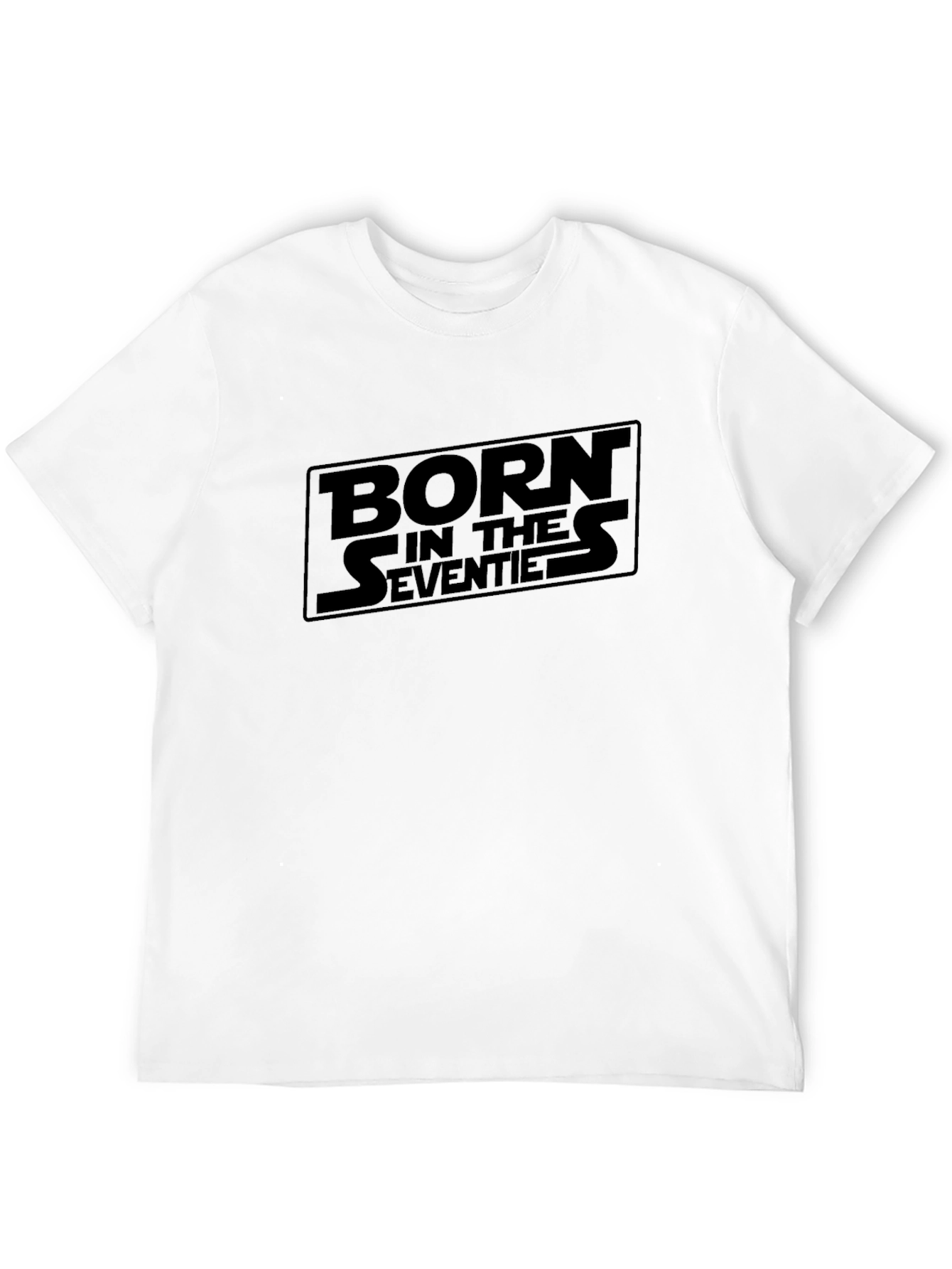 Born in the Seventies Black Graphic Tee