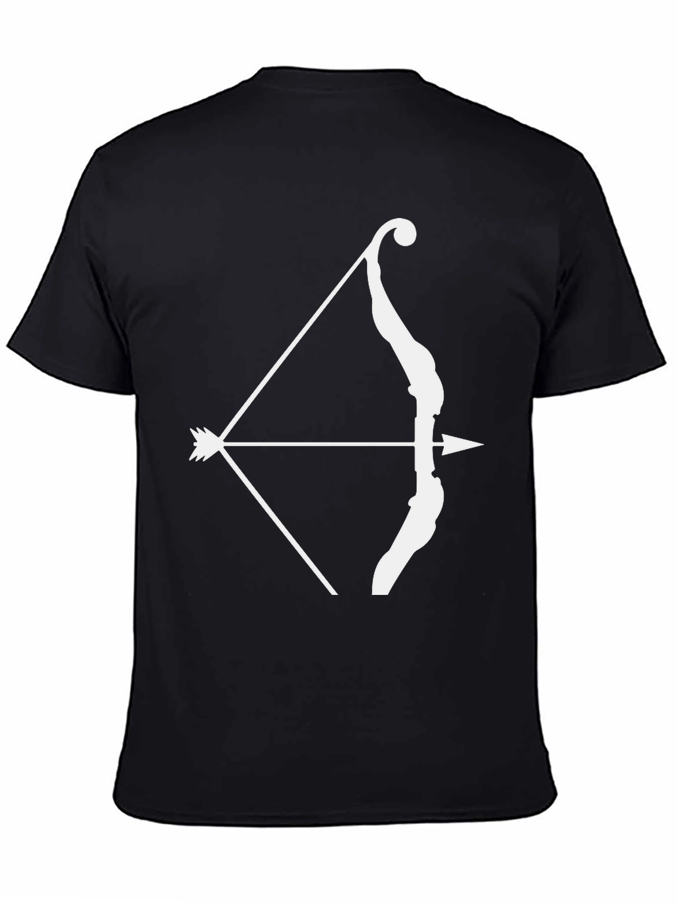 Archery Bow & Arrow Graphic Tee - Black