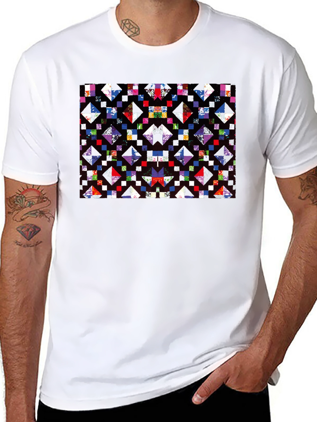 Abstract Geometric Pattern T-Shirt