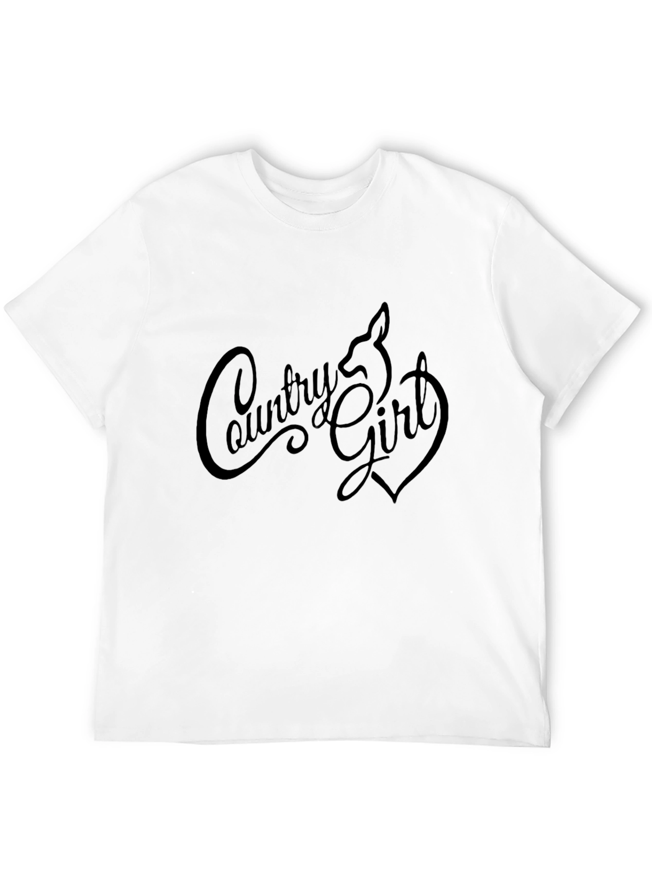 Country Girl Deer Heart Graphic T-Shirt