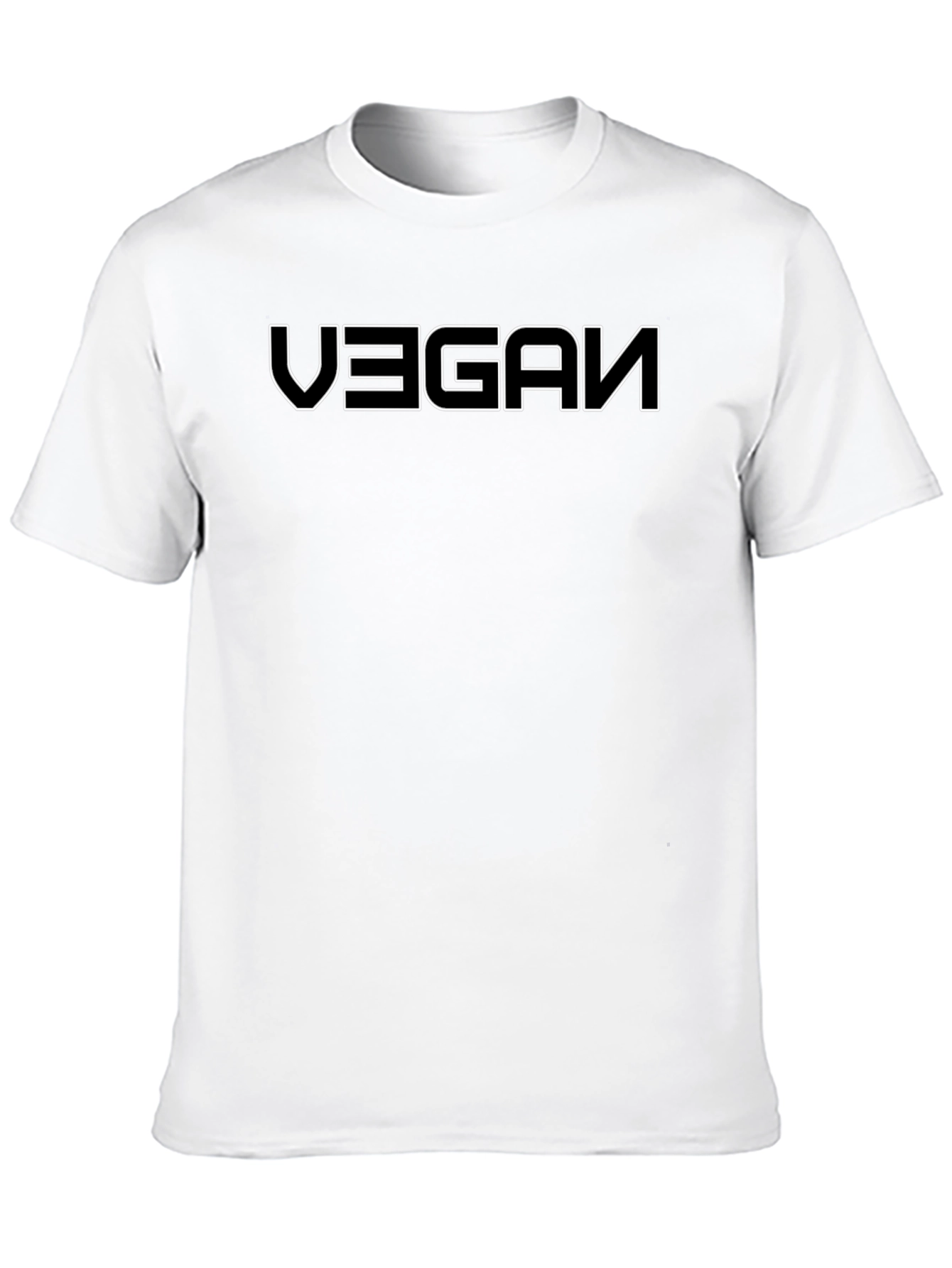 Vegan Graphic Tee - Black Cotton Blend