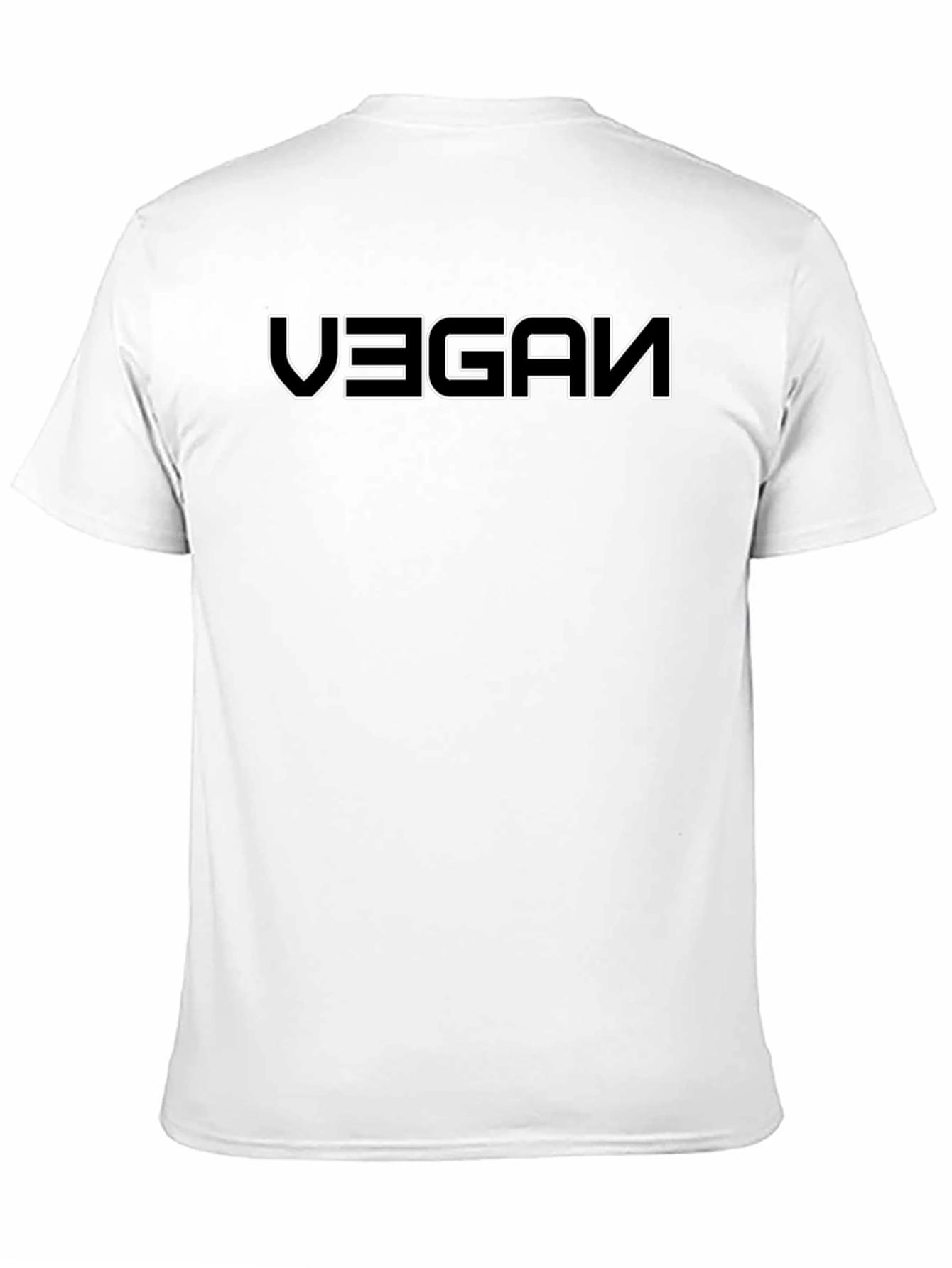Vegan Graphic Tee - Black Cotton Blend