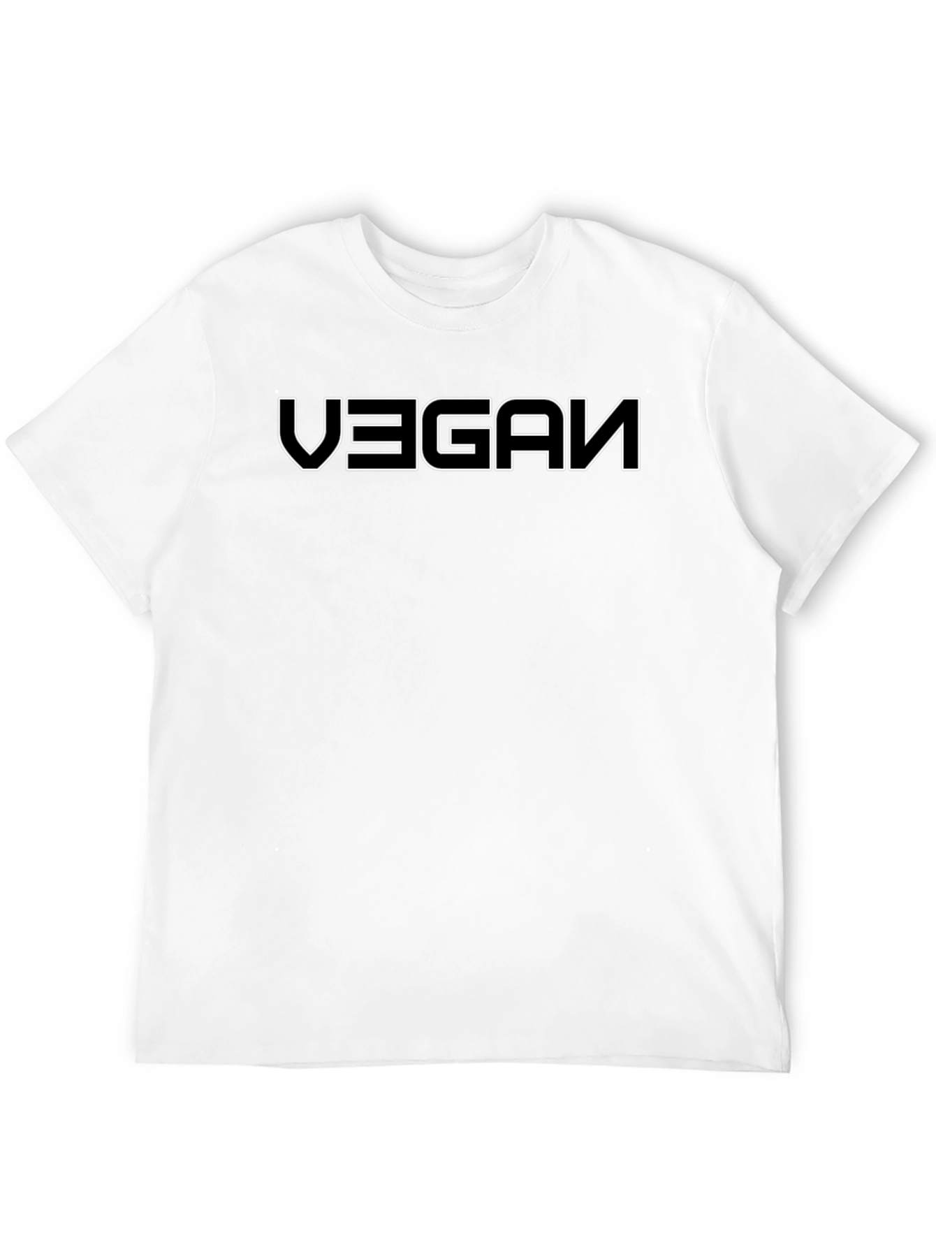 Vegan Graphic Tee - Black Cotton Blend