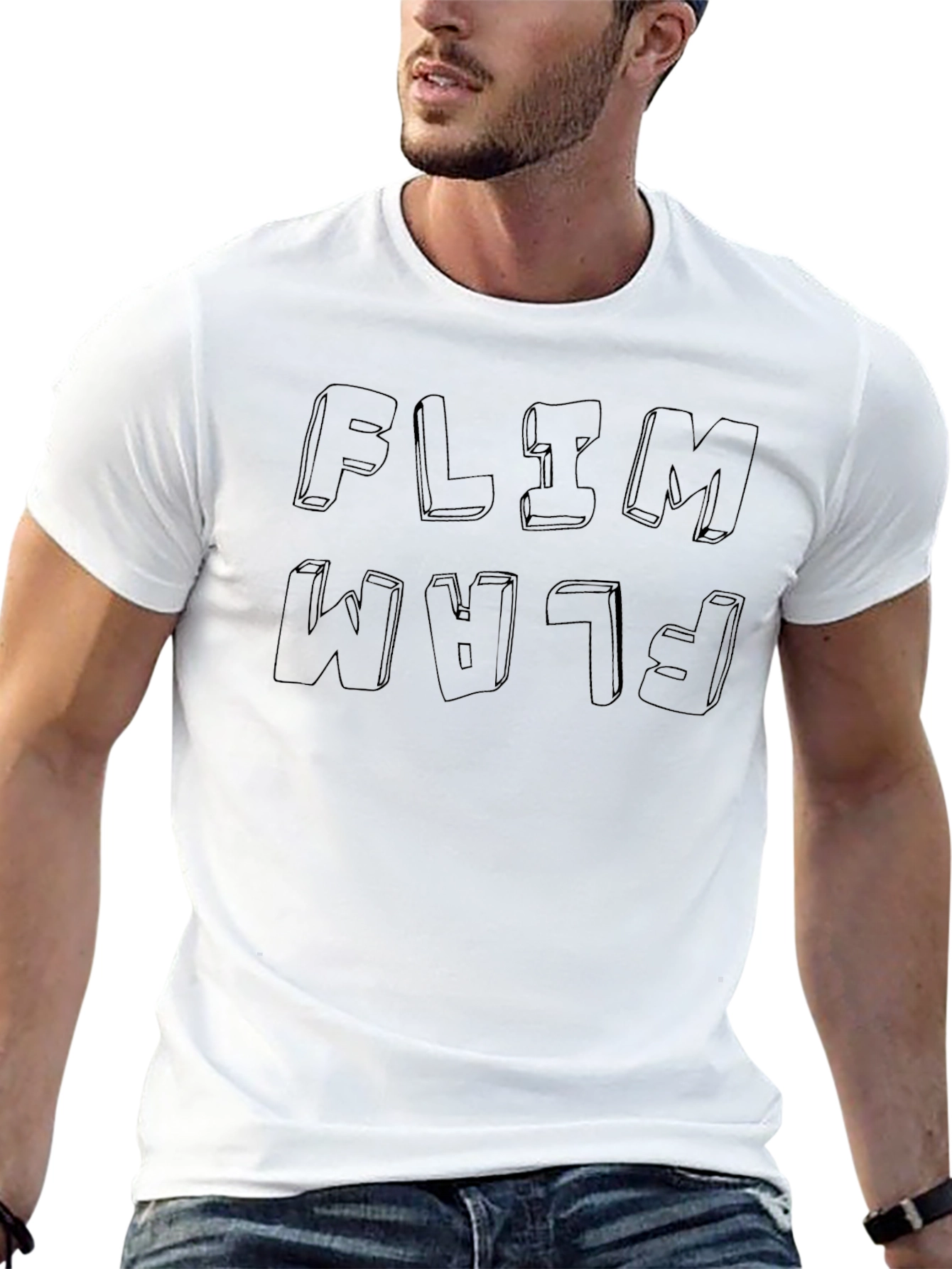 Flap Jaw T-Shirt - Black
