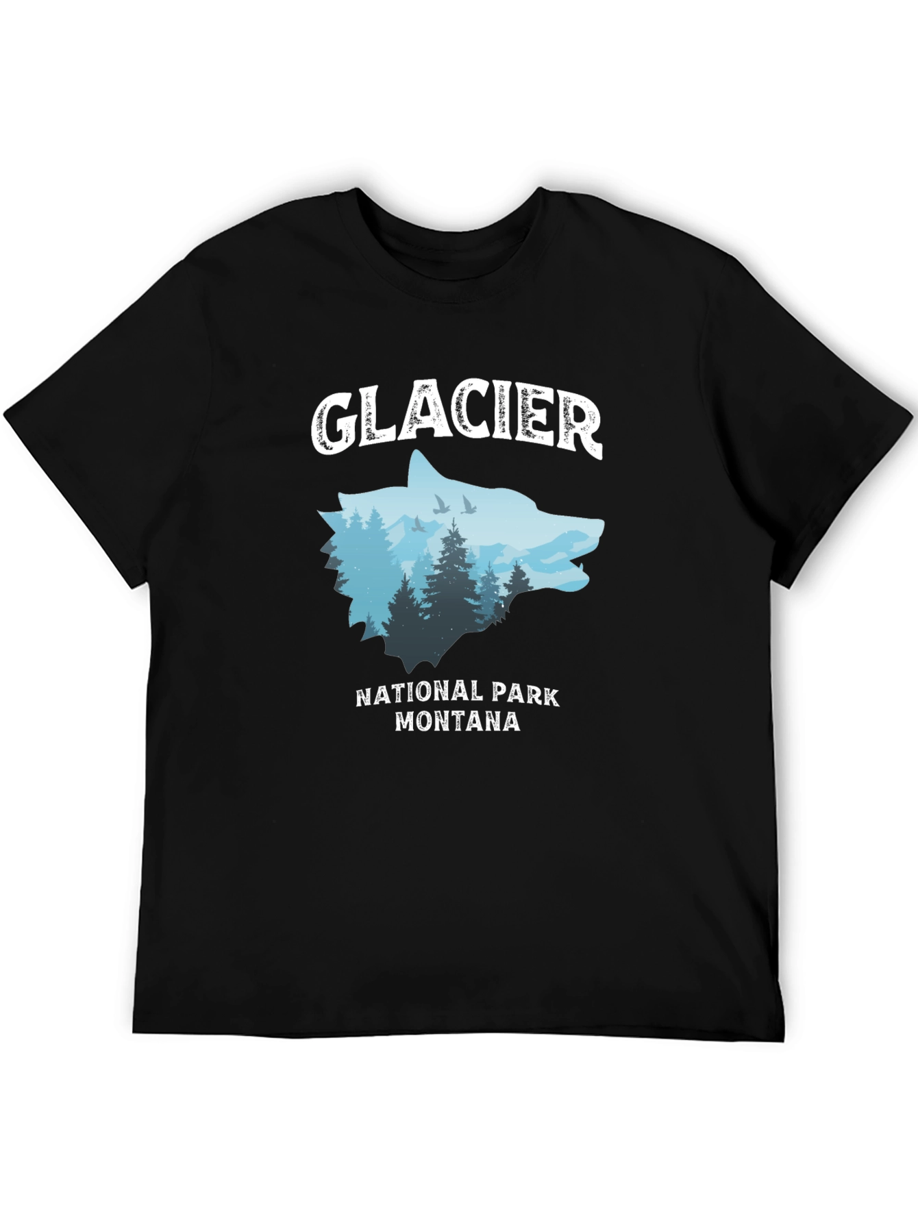 Glacier National Park Wolf Graphic Tee