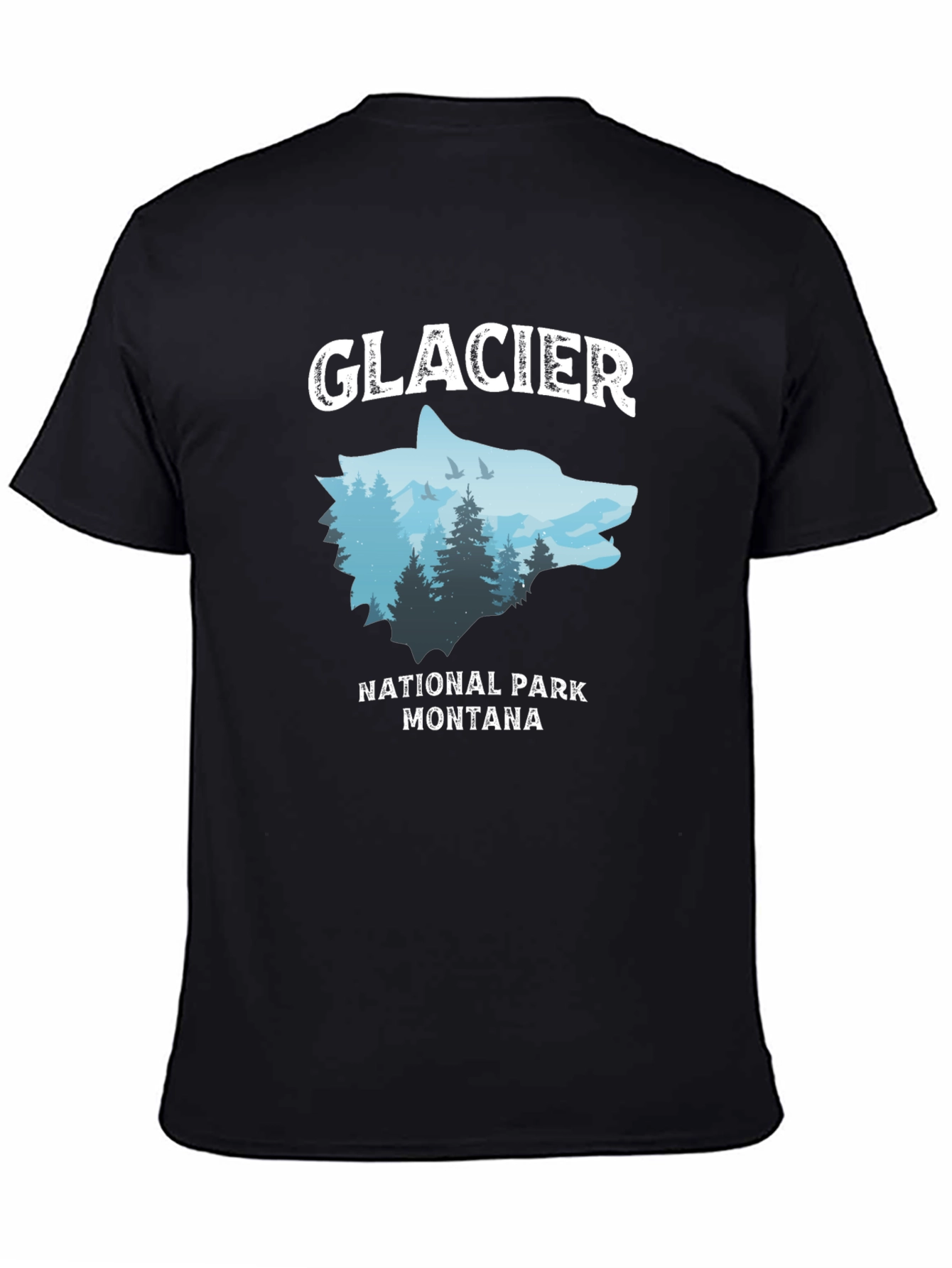 Glacier National Park Wolf Graphic Tee