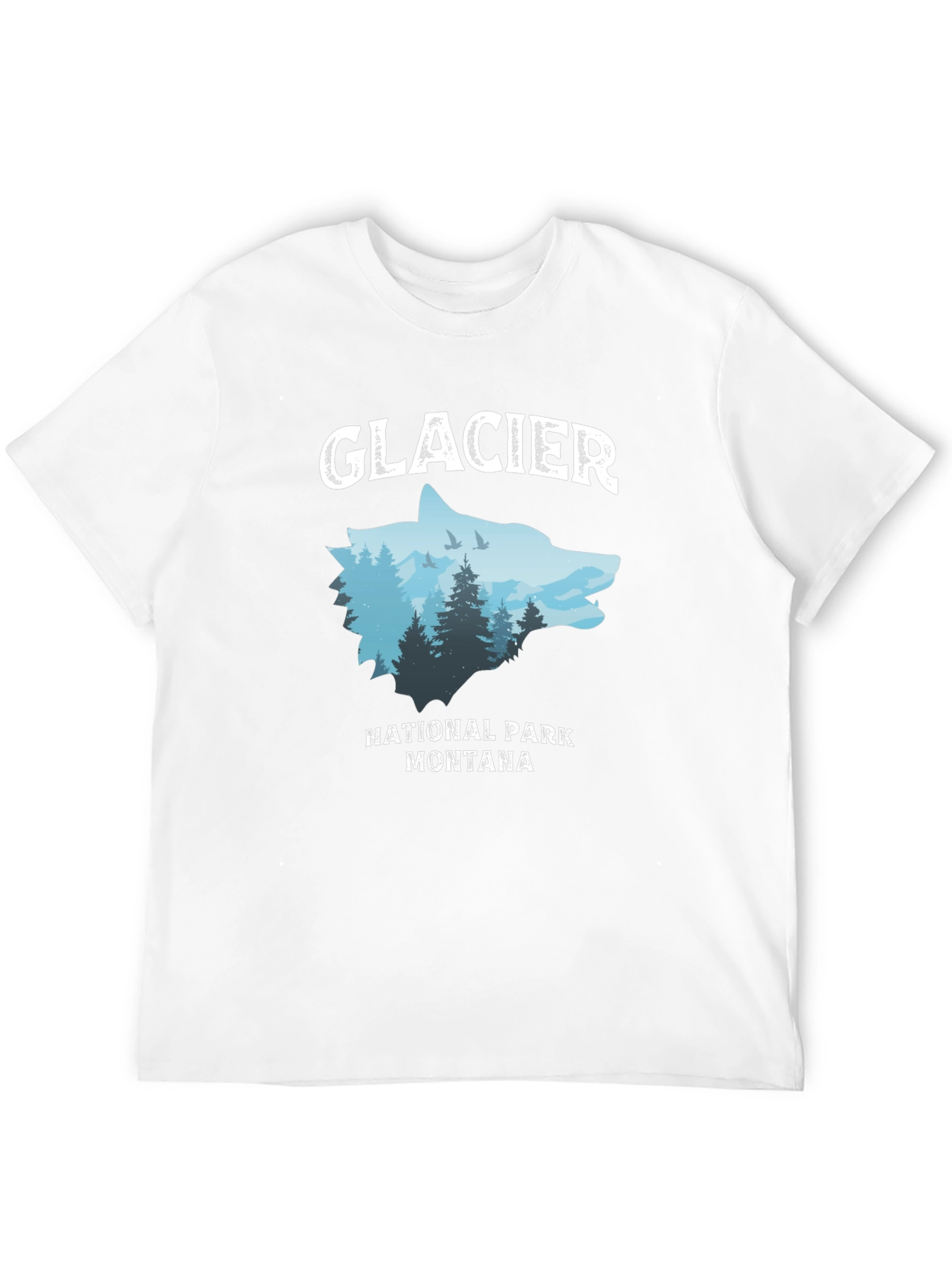 Glacier National Park Wolf Graphic Tee