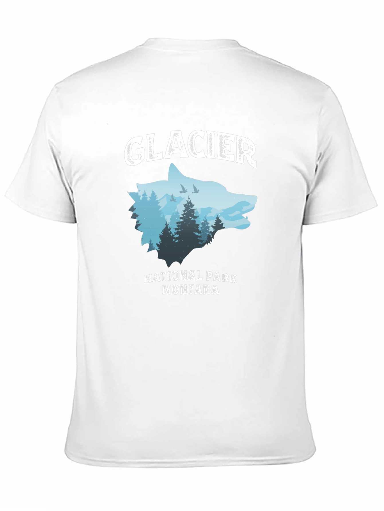 Glacier National Park Wolf Graphic Tee