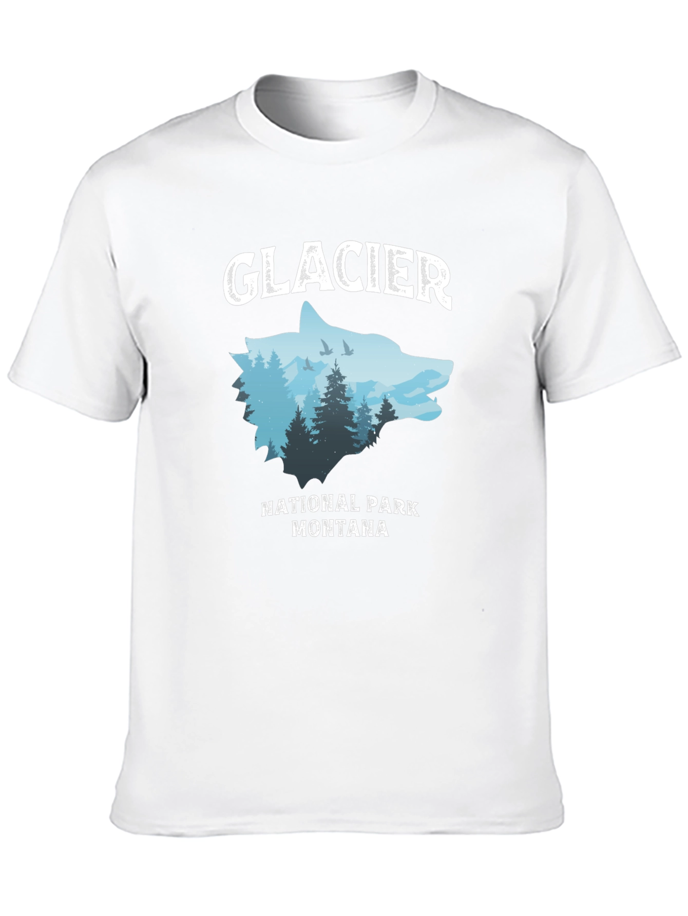 Glacier National Park Wolf Graphic Tee