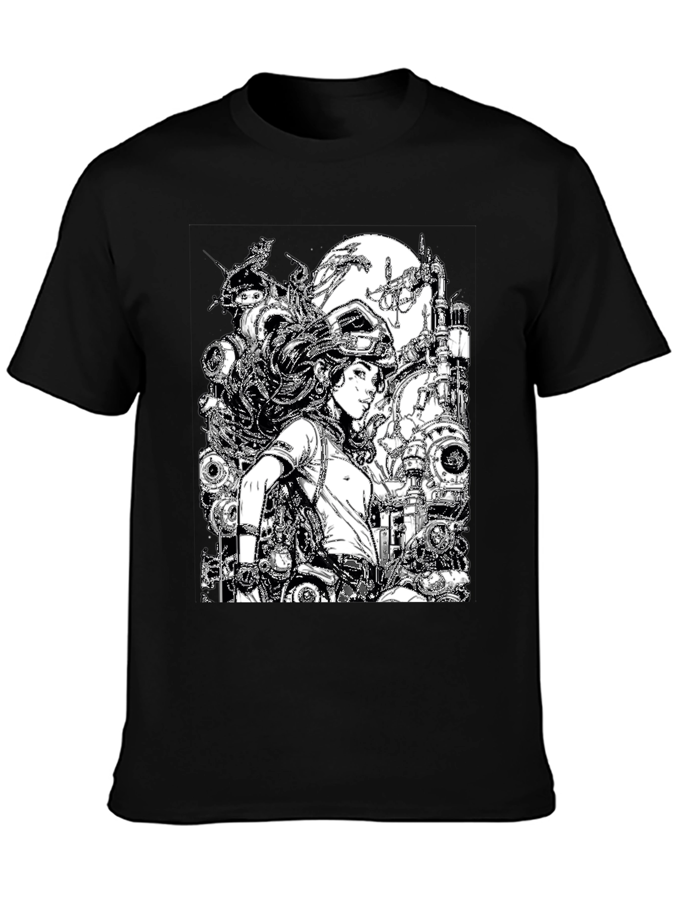 Steampunk Girl Graphic T-Shirt - Unique Design