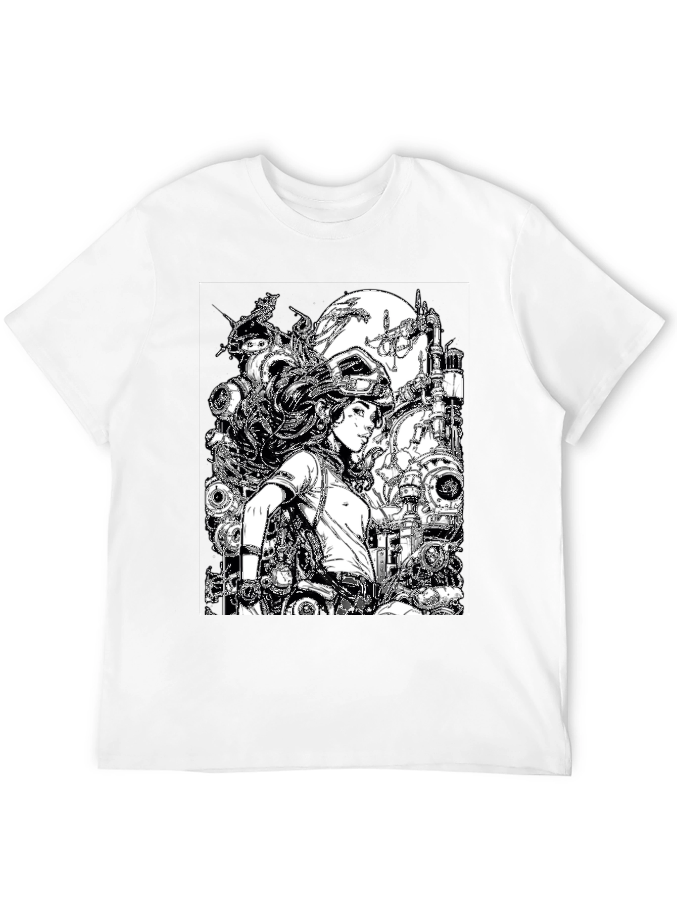Steampunk Girl Graphic T-Shirt - Unique Design
